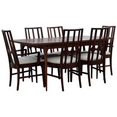 Used Mid-Century Modern Niemeyer Broyhill Brasilia Dining Set Table Six Chairs, 1960s