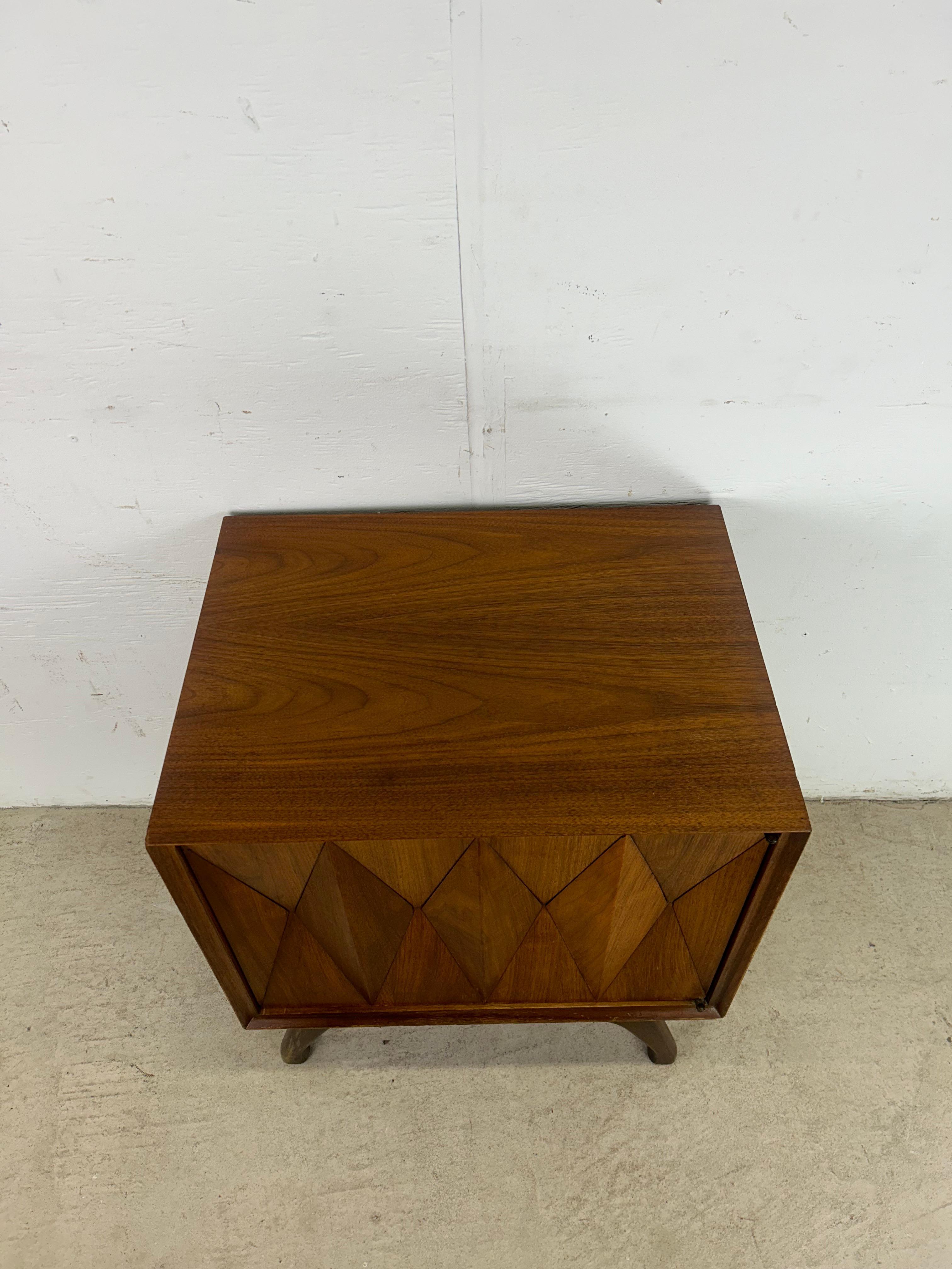 Mid-Century Modern Mid Century Modern Nightstand by Albert Parvin for American of Martinsville For Sale