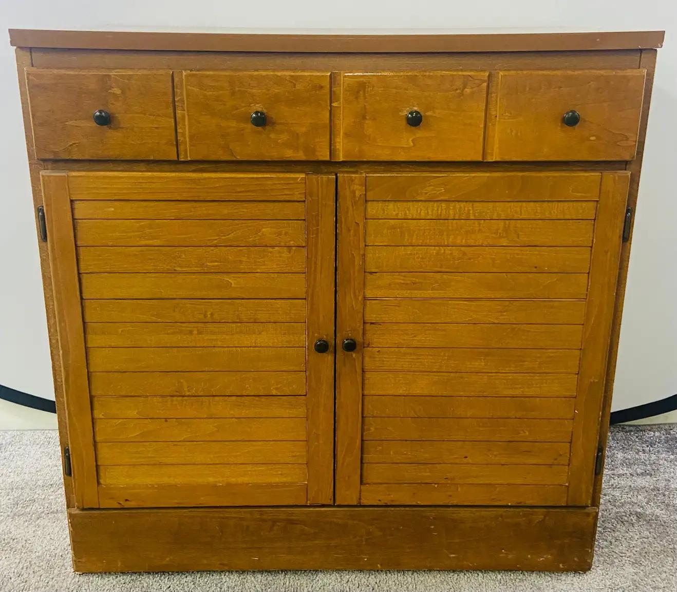 American Mid Century Modern nightstand, chest or cabinet For Sale