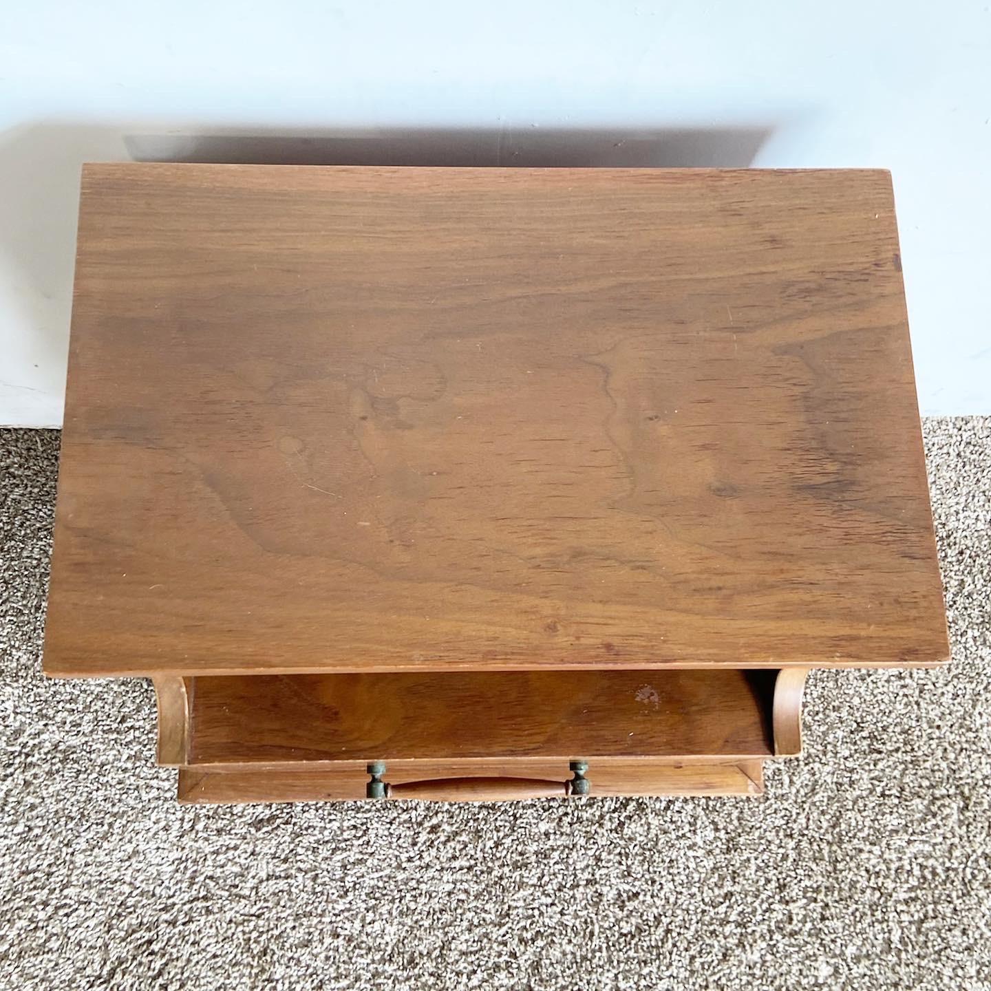 Mid Century Modern Nightstand, Hathaway’s In Good Condition For Sale In Delray Beach, FL