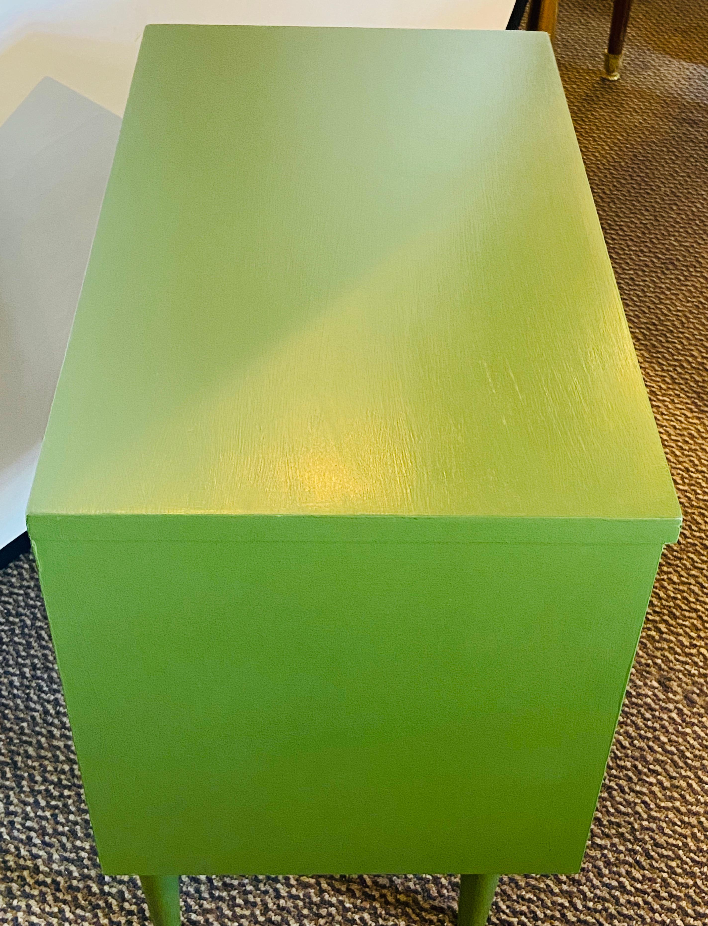 Paint Mid-Century Modern Nightstand or Lamp Table, a Pair