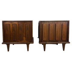 Mid-Century Modern Nightstands by American of Martinsville, Pair