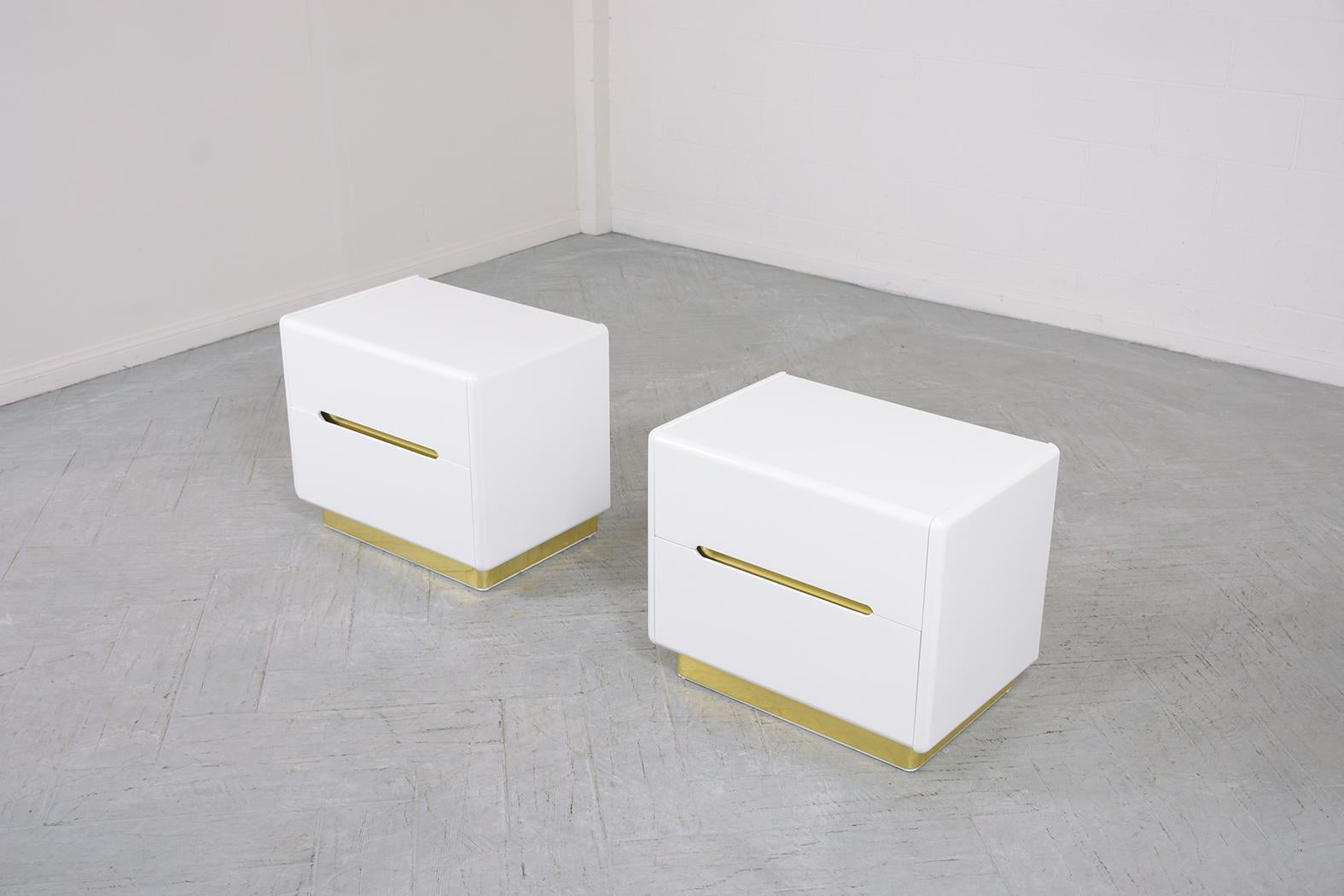 American White Mid-Century Modern Nightstands