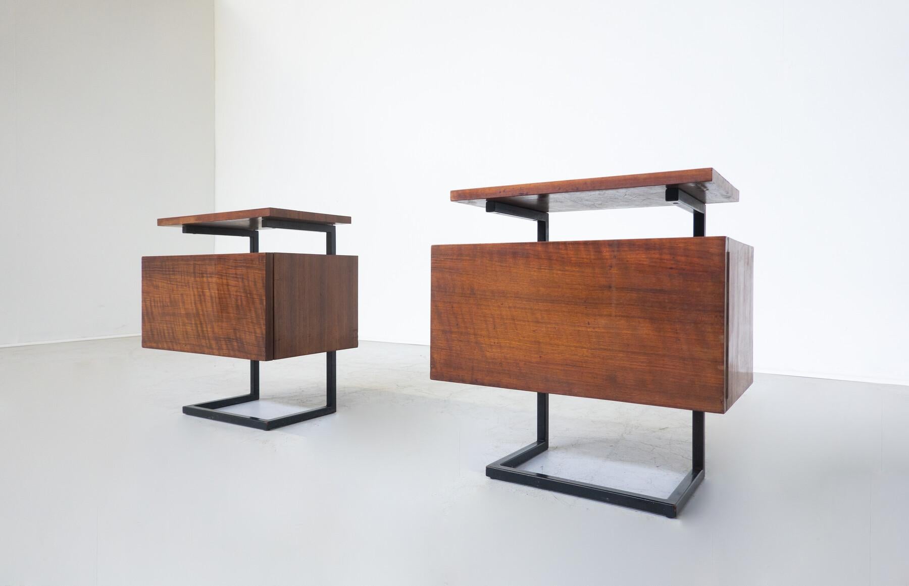 Wood Mid-Century Modern Nightstands, Italy, 1960s For Sale