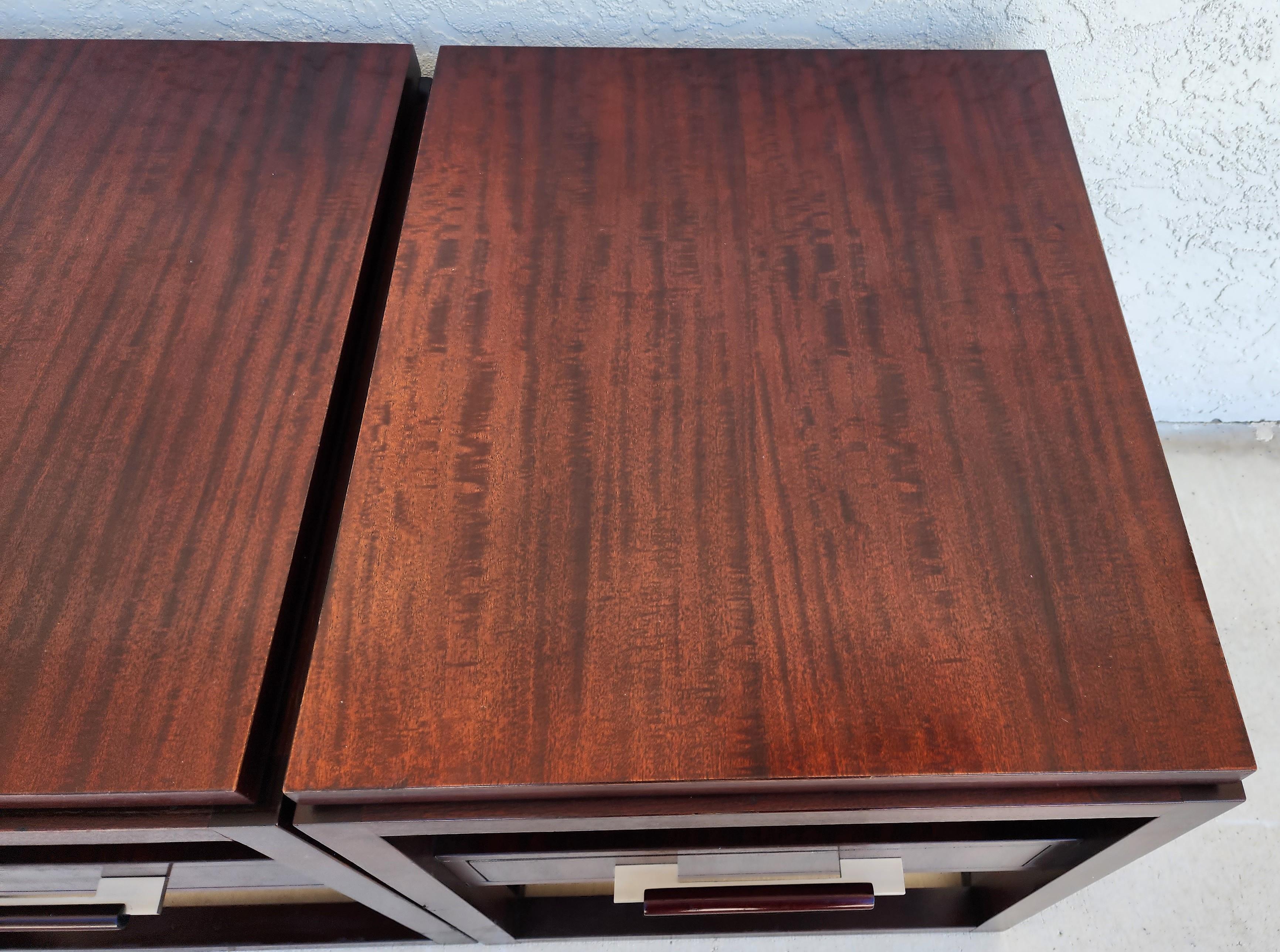 Mid Century Modern Nightstands Side Tables by HENREDON 2