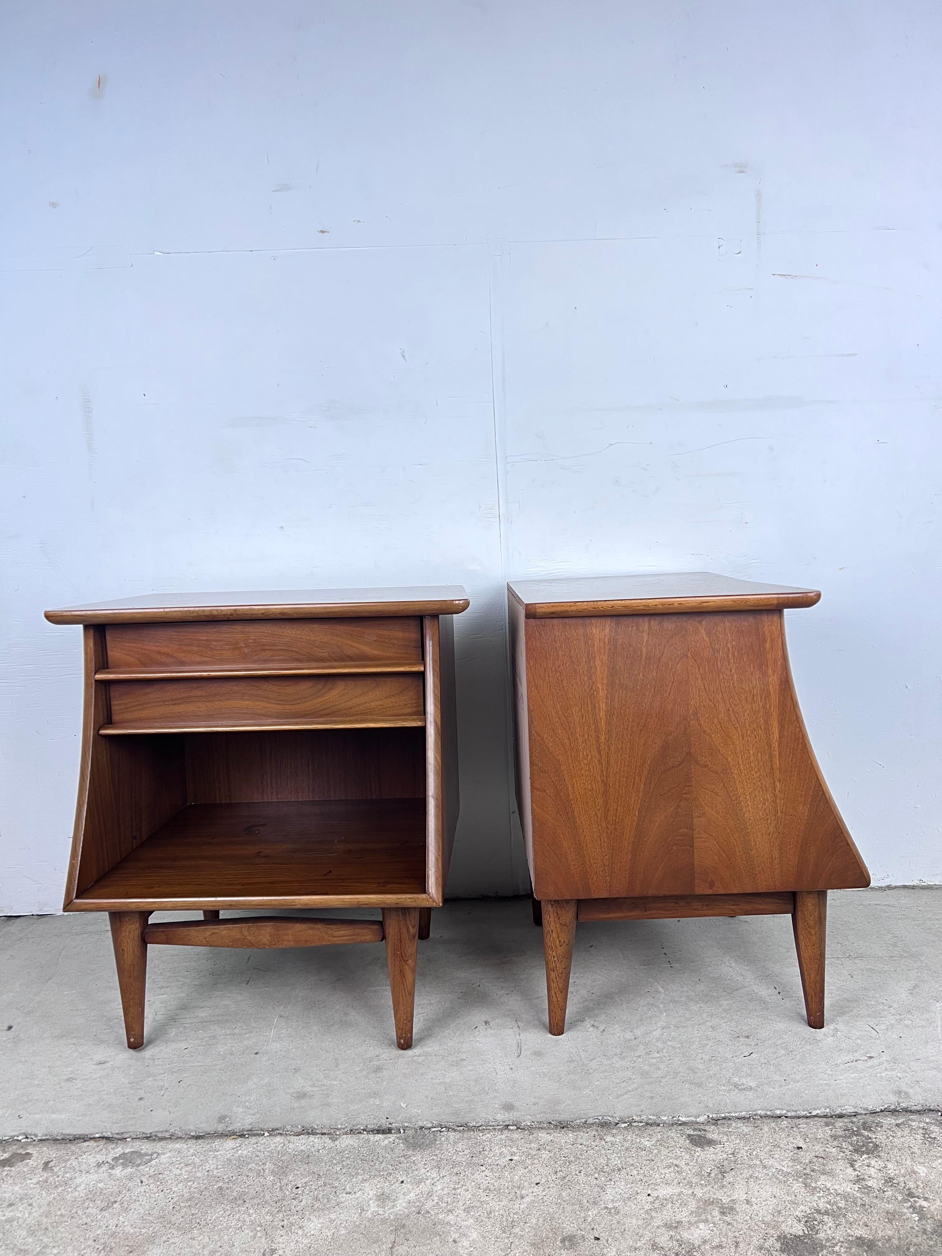 Mid Century Modern Nightstands The Foreteller by Kent Coffey - A Pair 3