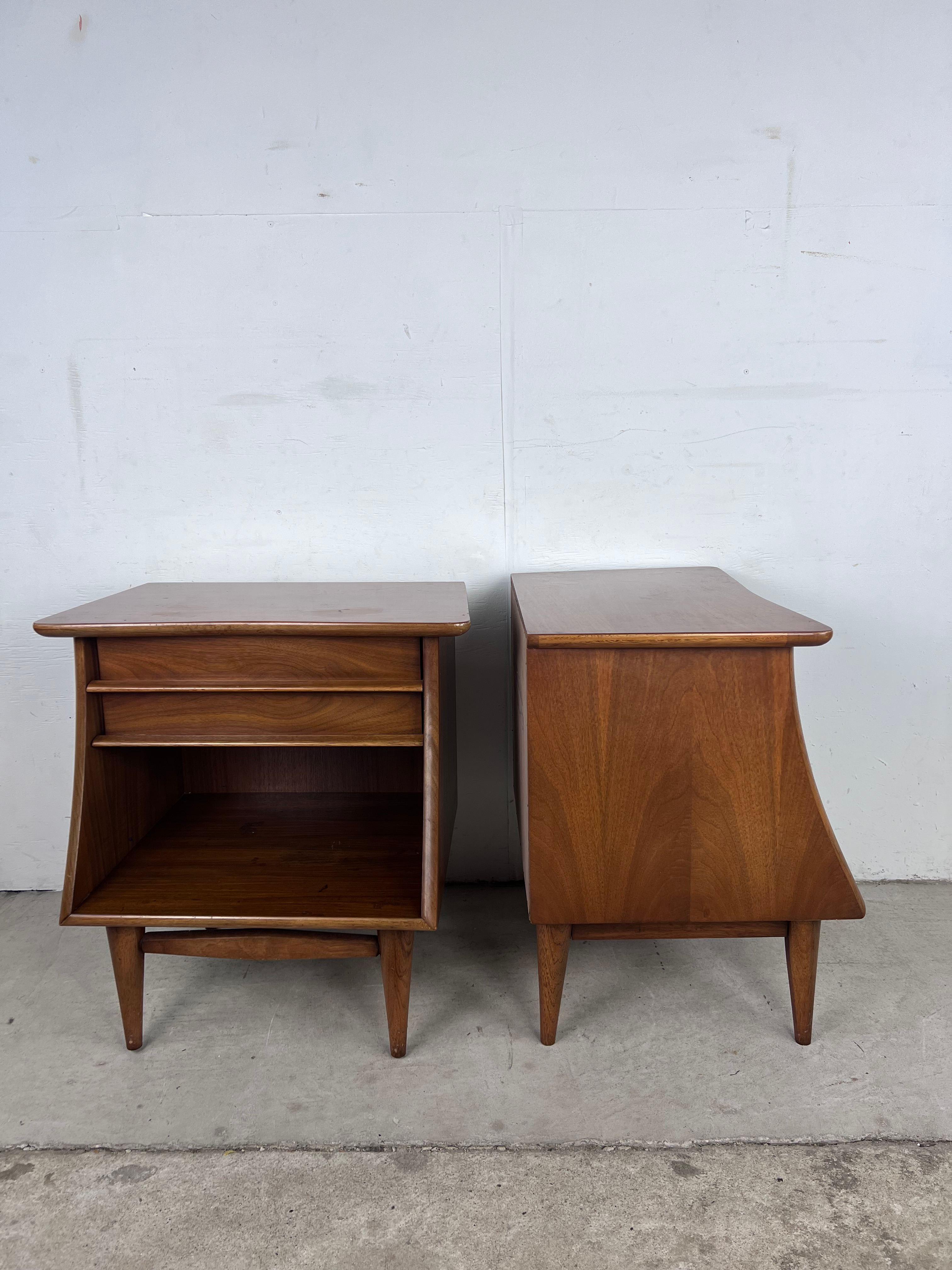 Mid Century Modern Nightstands The Foreteller by Kent Coffey - A Pair 5