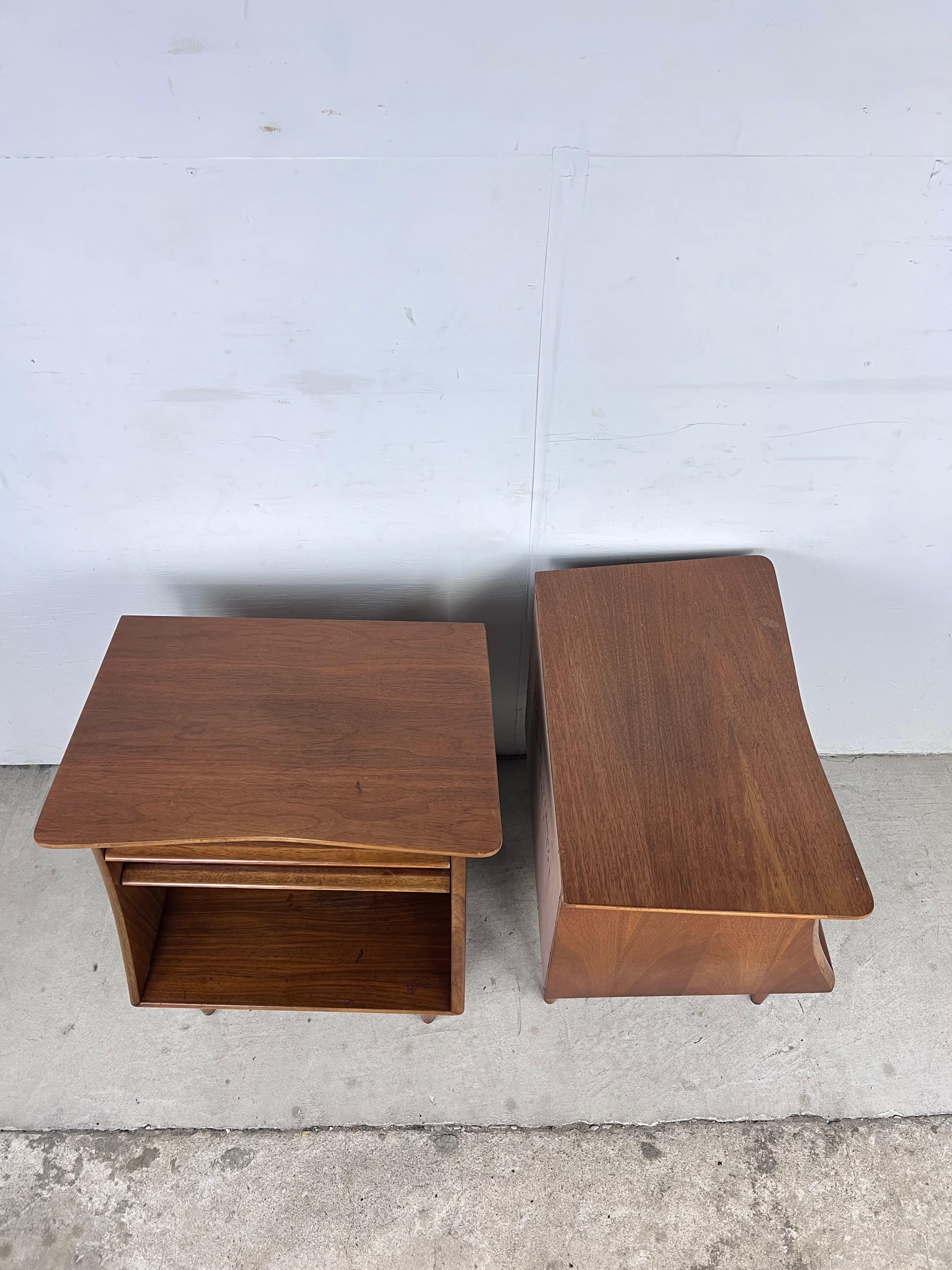 Mid Century Modern Nightstands The Foreteller by Kent Coffey - A Pair 6