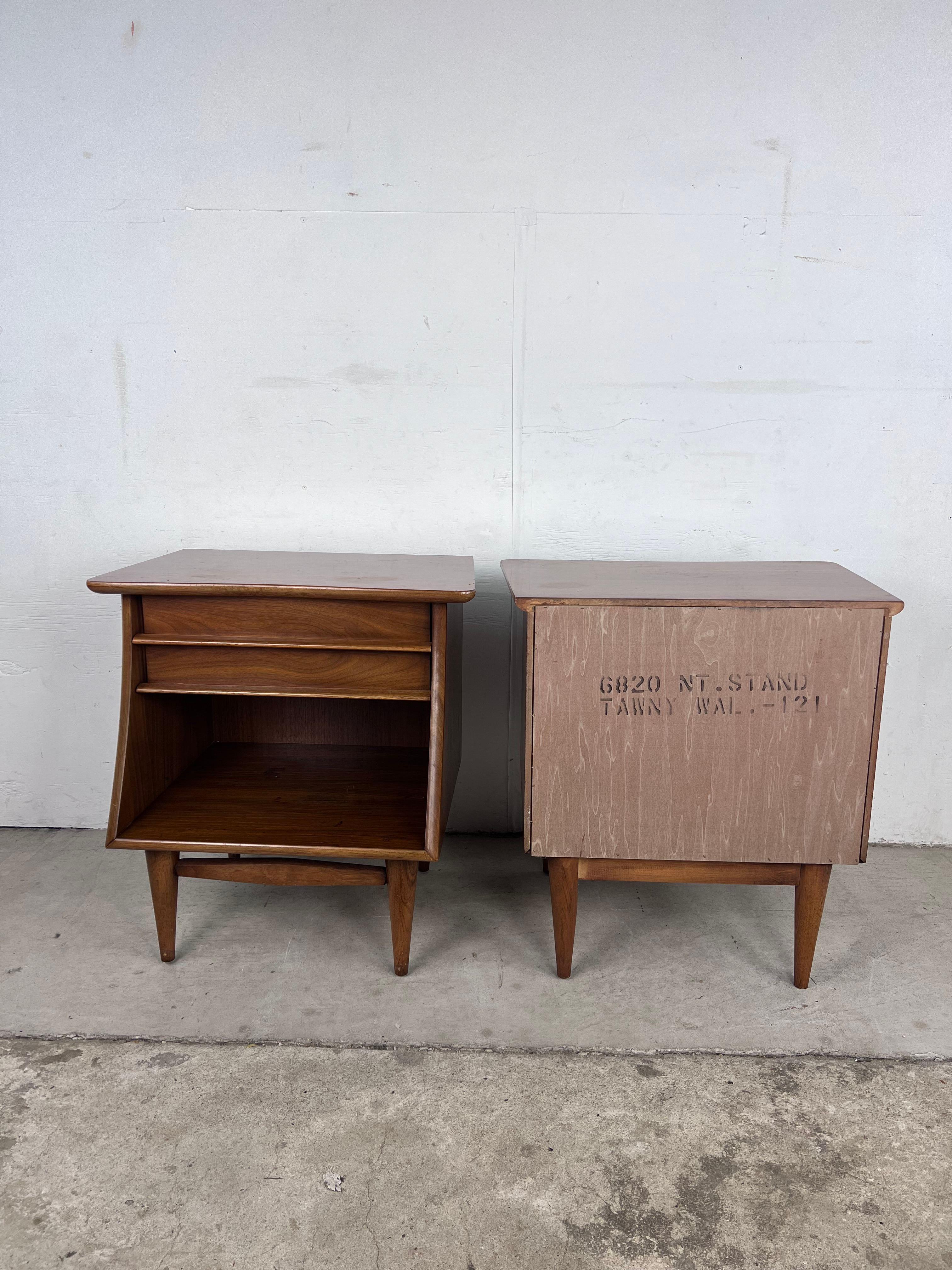 Mid Century Modern Nightstands The Foreteller by Kent Coffey - A Pair 8