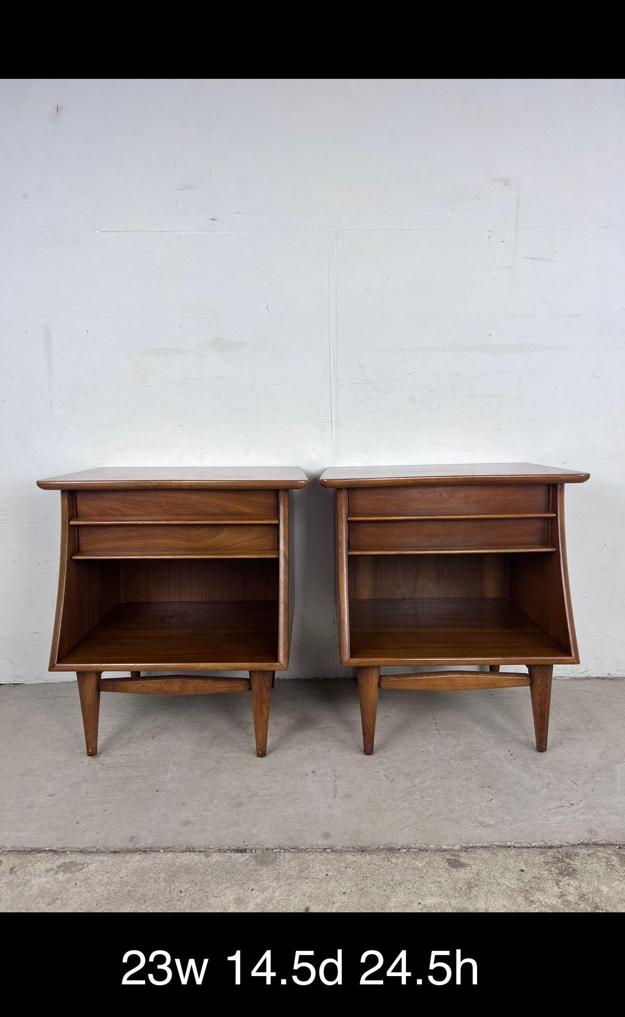 Mid Century Modern Nightstands The Foreteller by Kent Coffey - A Pair 9