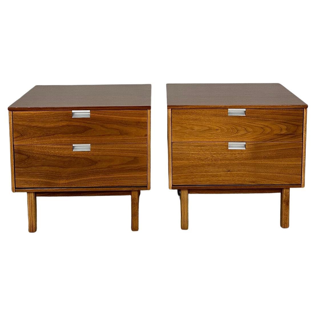 Restoration Hardware Gray Saunderson Shagreen Nightstand at 1stDibs