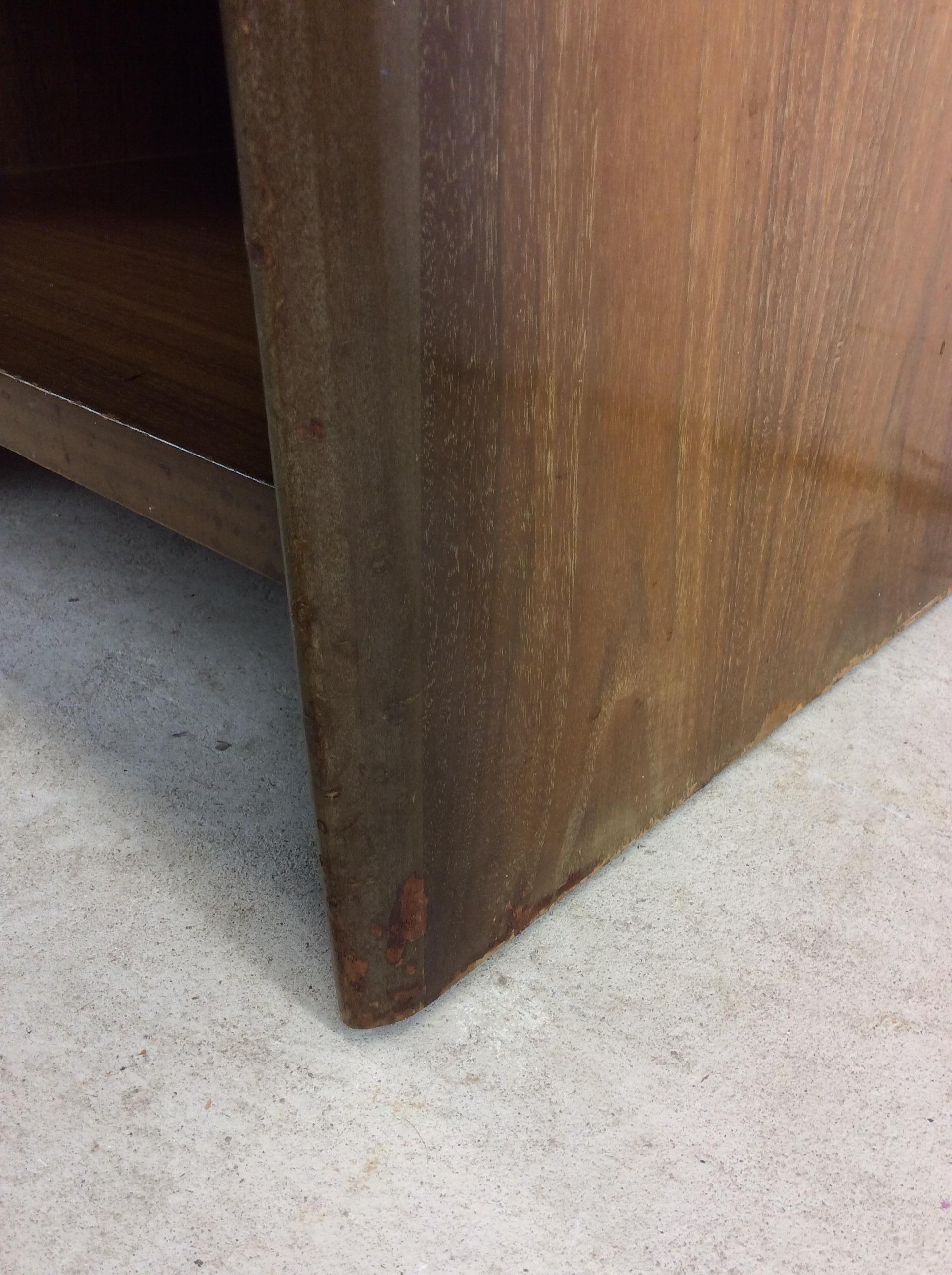 Mid Century Modern Nightstands with One Drawer & Sled Legs - A Pair For Sale 5