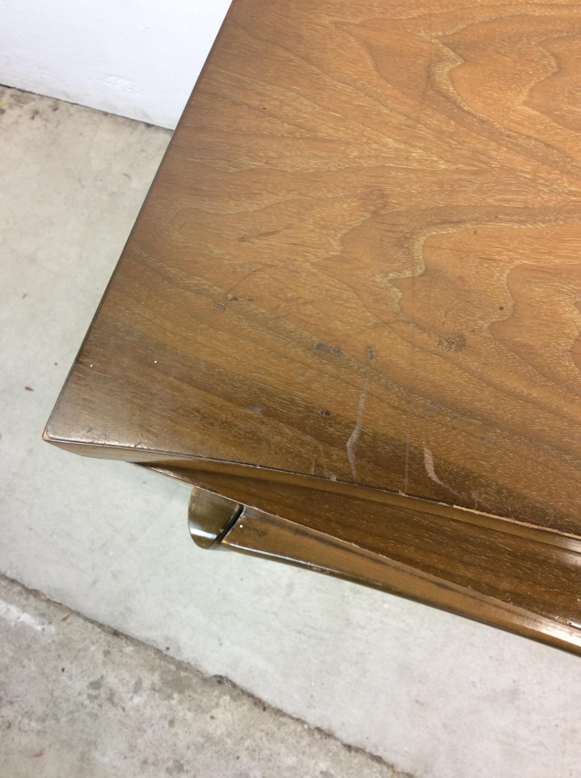 Mid-Century Modern Mid Century Modern Nightstands with One Drawer & Sled Legs - A Pair For Sale