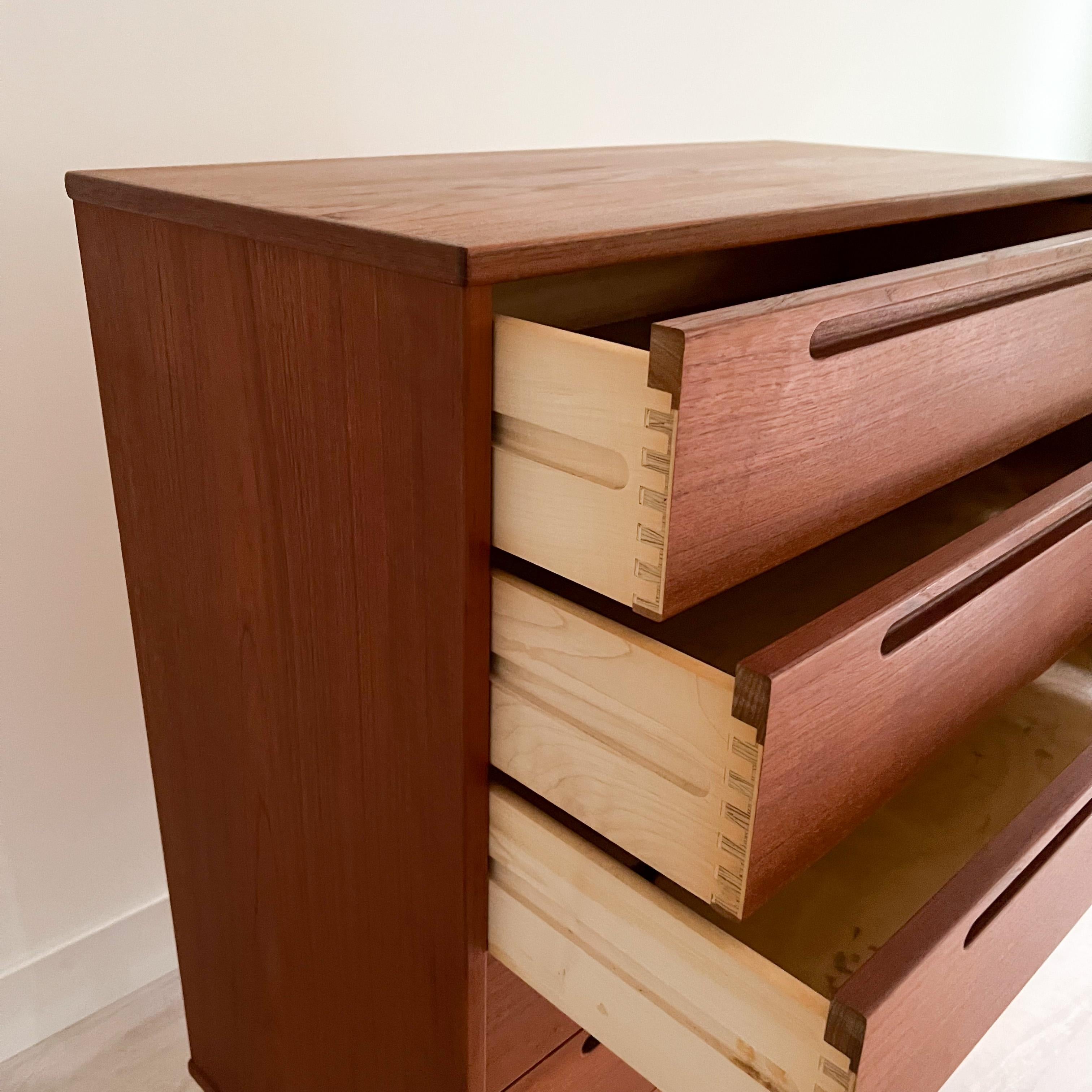 Mid-Century Modern Nils Jonsson Teak Highboy Dresser 6