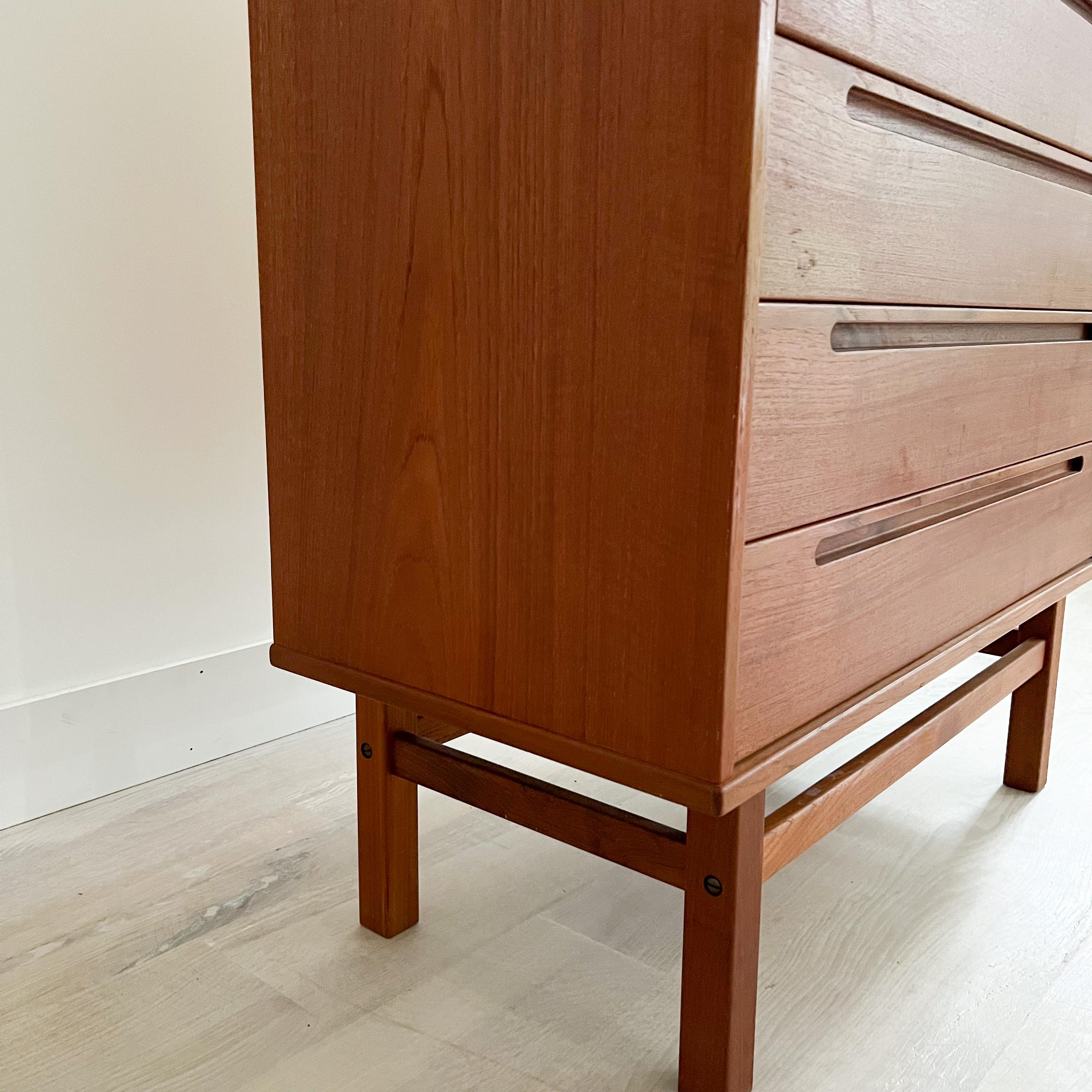 Mid-20th Century Mid-Century Modern Nils Jonsson Teak Highboy Dresser
