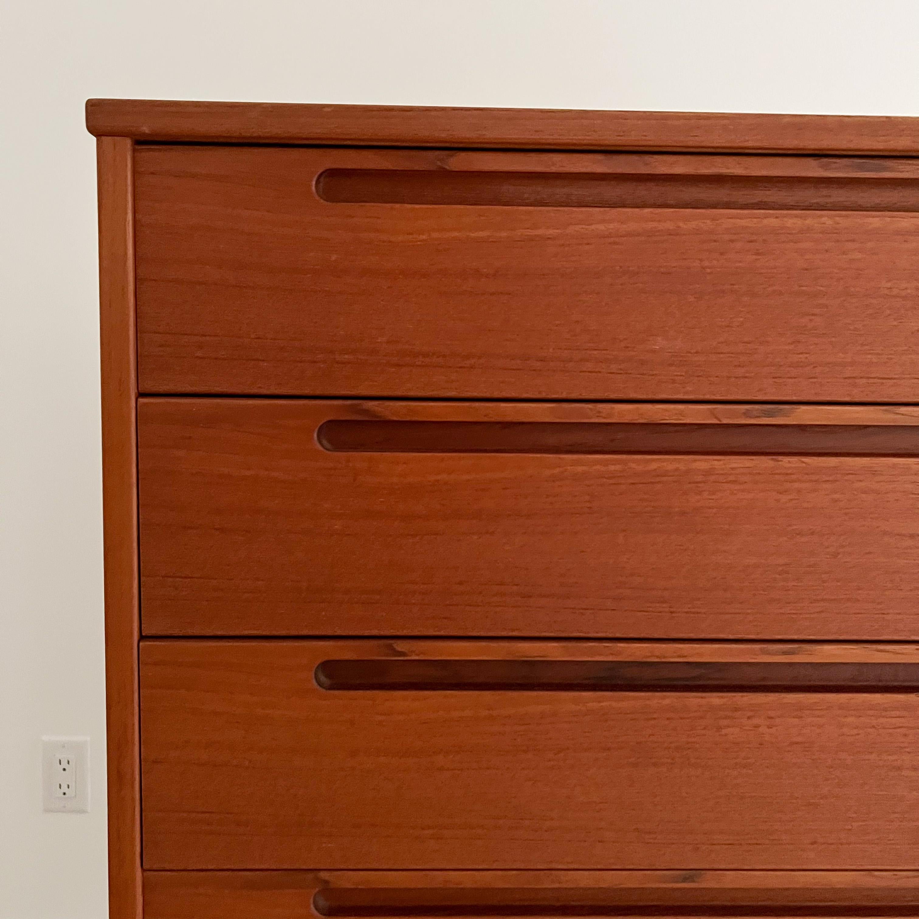 Mid-Century Modern Nils Jonsson Teak Highboy Dresser 2