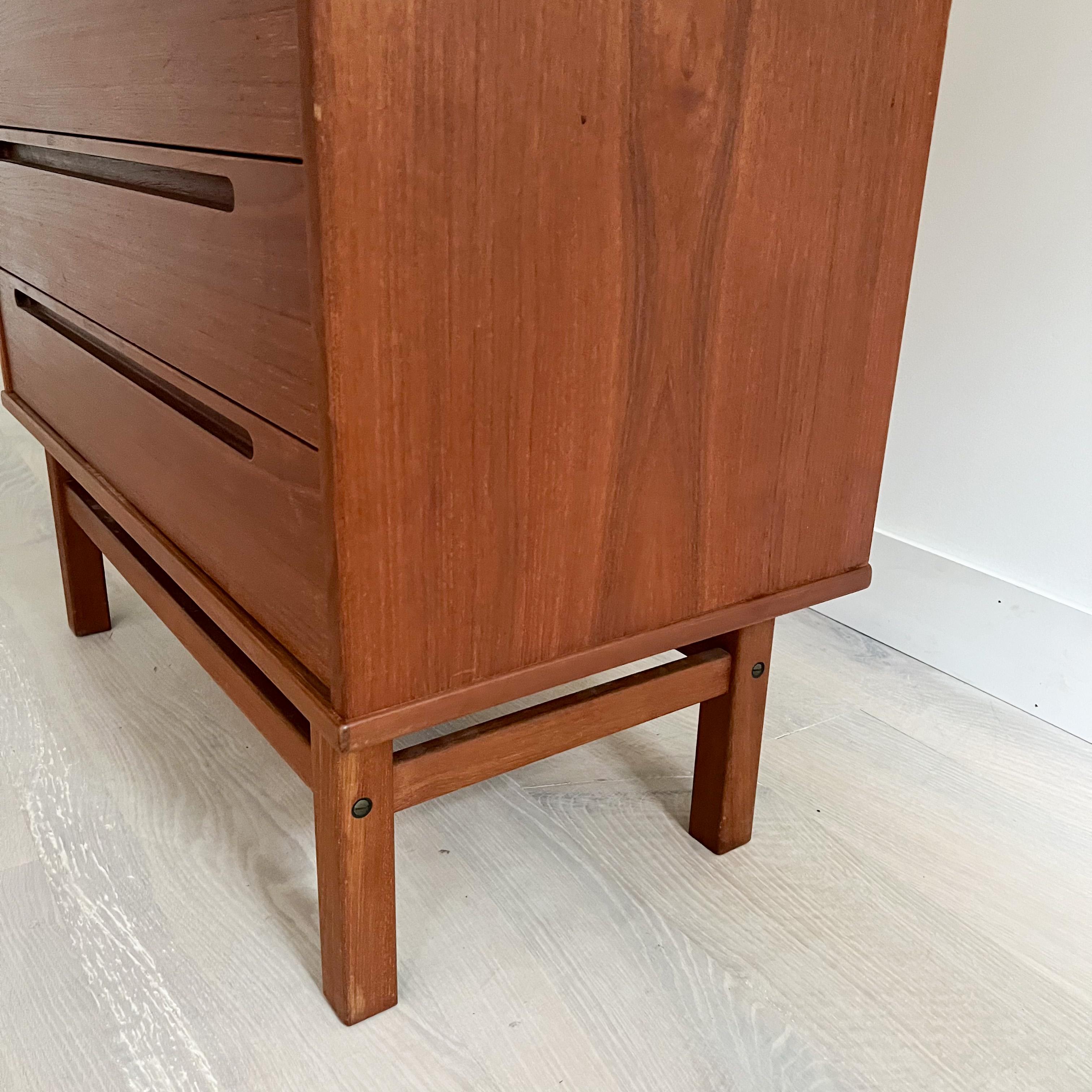 Mid-Century Modern Nils Jonsson Teak Highboy Dresser 5
