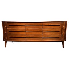 Mid-Century Modern Nine Drawer Dresser