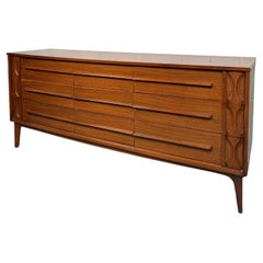 Mid-Century Modern Nine Drawer Dresser