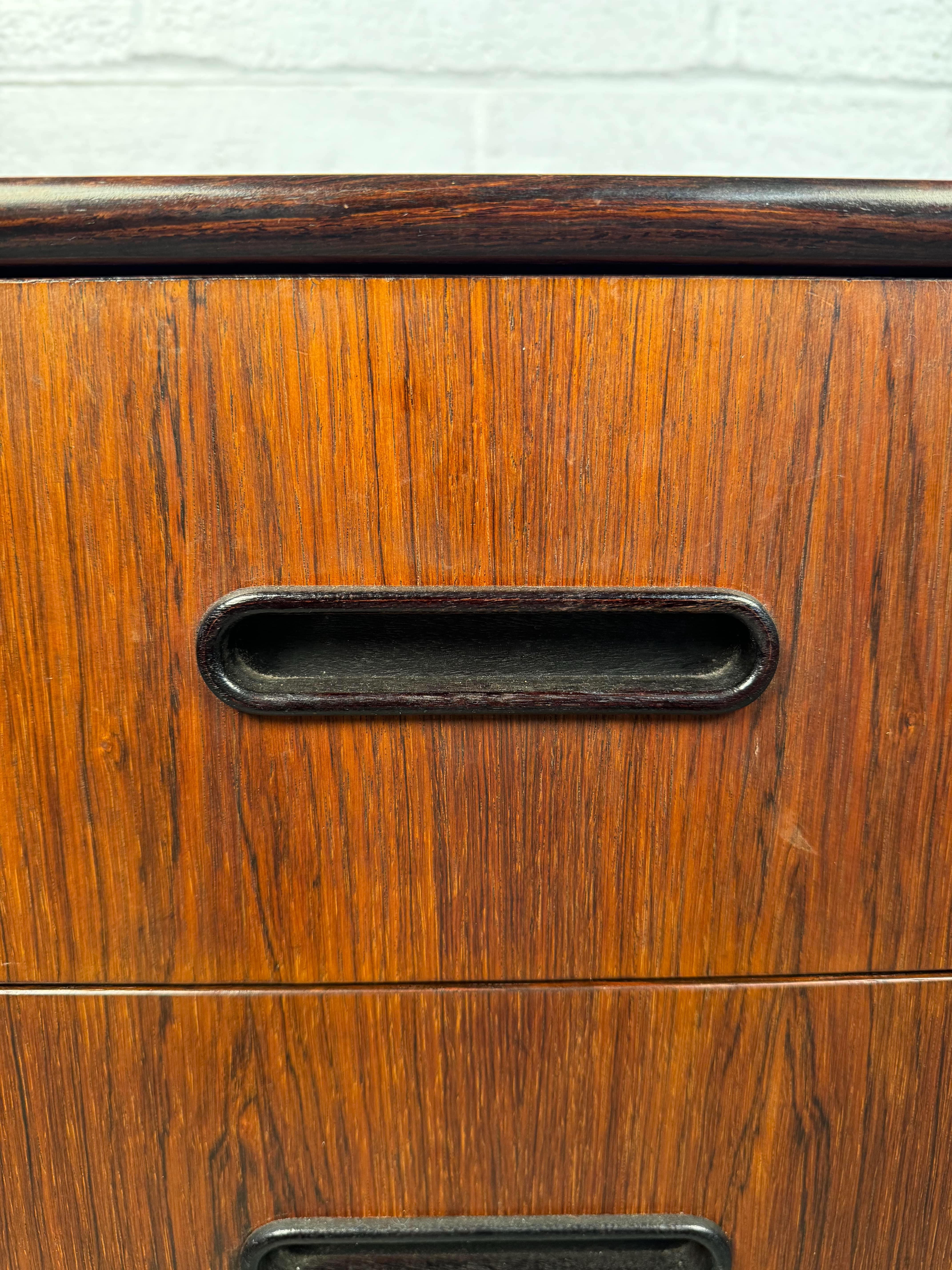 Mid-Century Modern Nine Drawer Rosewood Dresser 8