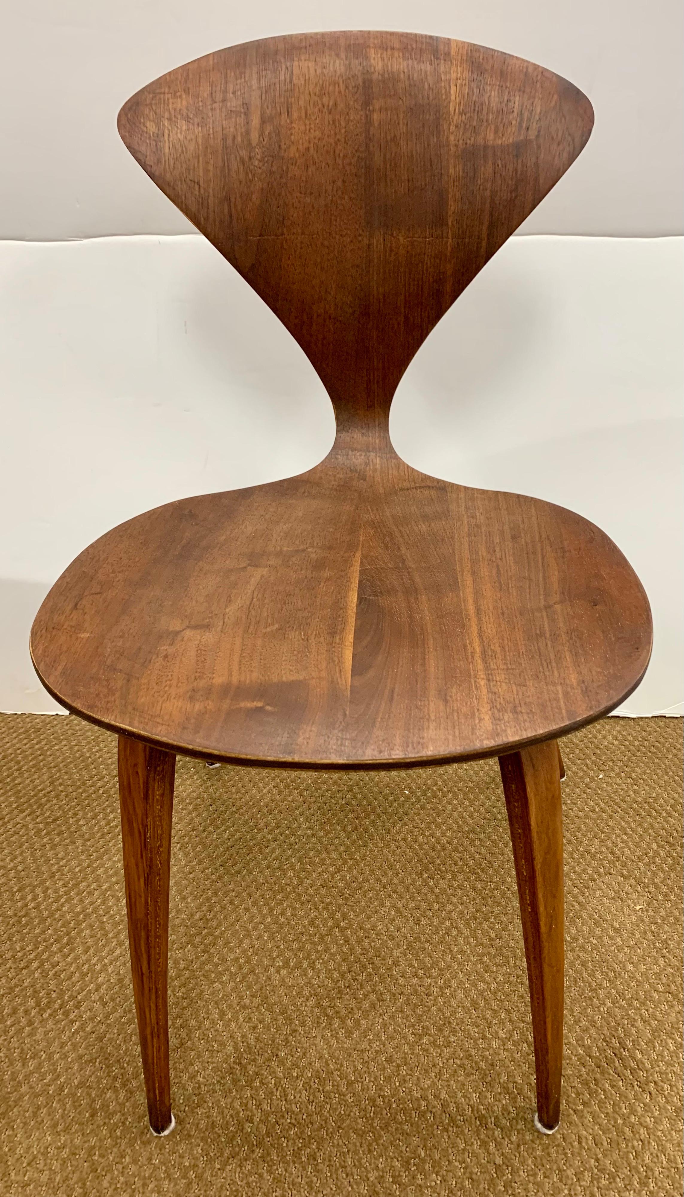 Mid-Century Modern Norman Cherner Walnut Plycraft Chairs, Pair 4