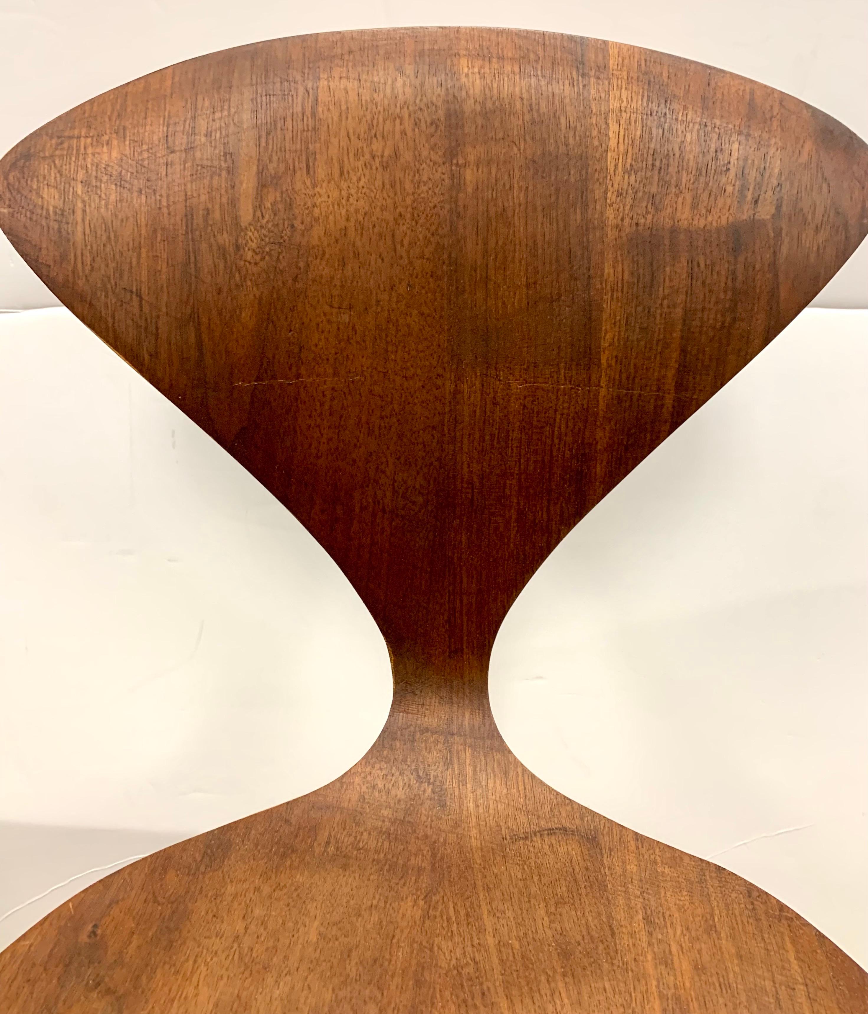 Mid-Century Modern Norman Cherner Walnut Plycraft Chairs, Pair 2