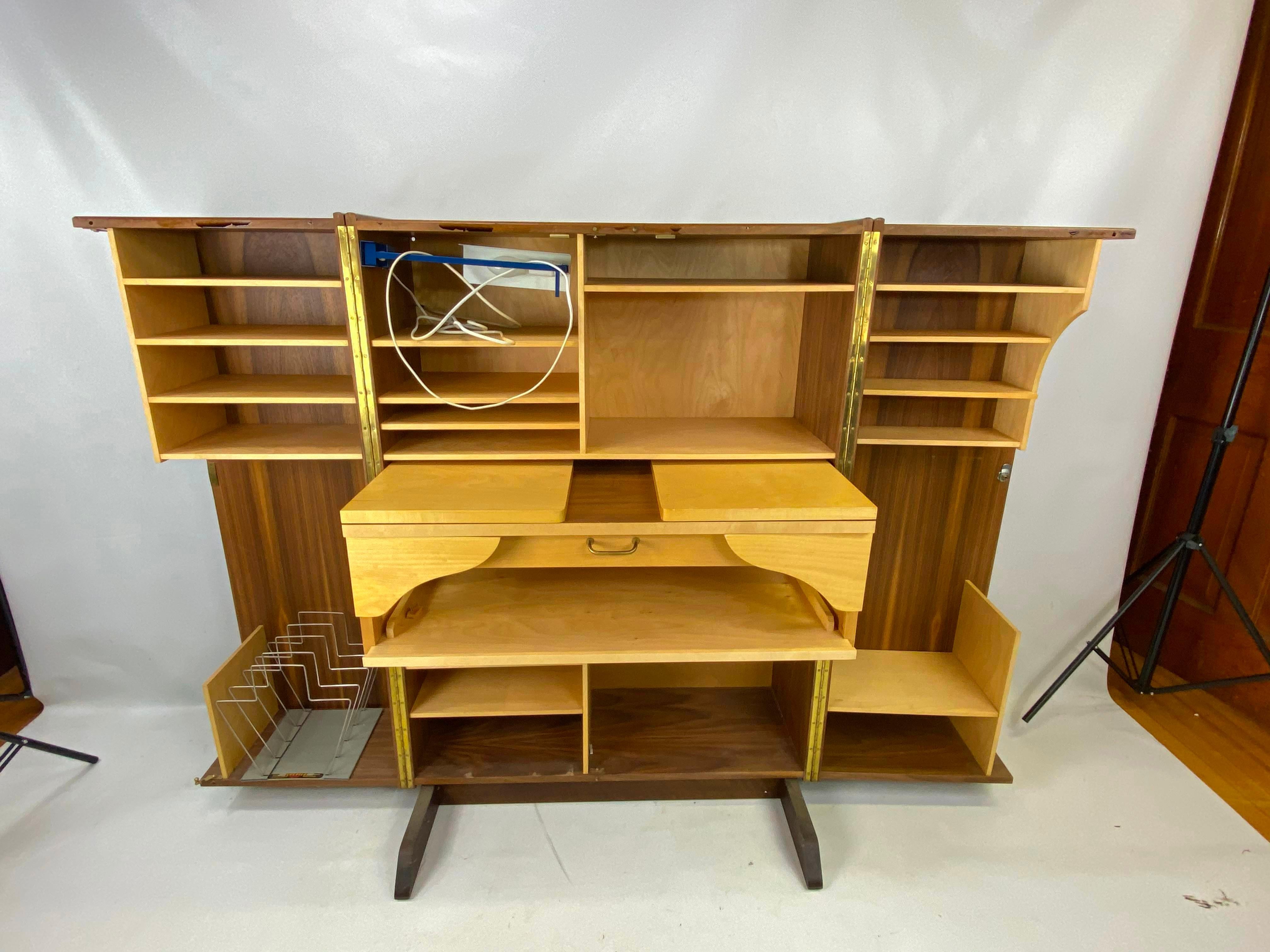 Mid-Century Modern Norway folding desk in a box. Great piece of furniture. Very solid and great for smaller spaces.