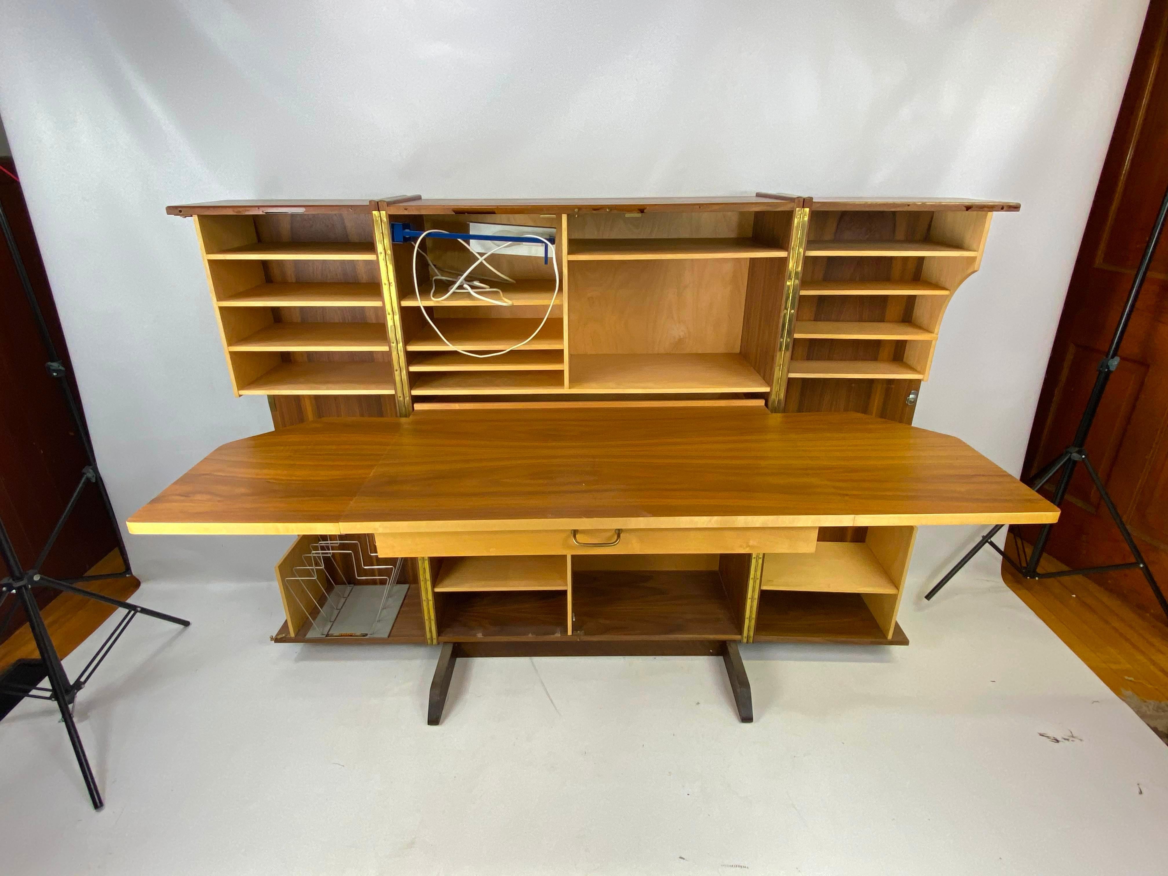 Mid-Century Modern Norway Folding Desk in a Box In Good Condition In Esperance, NY