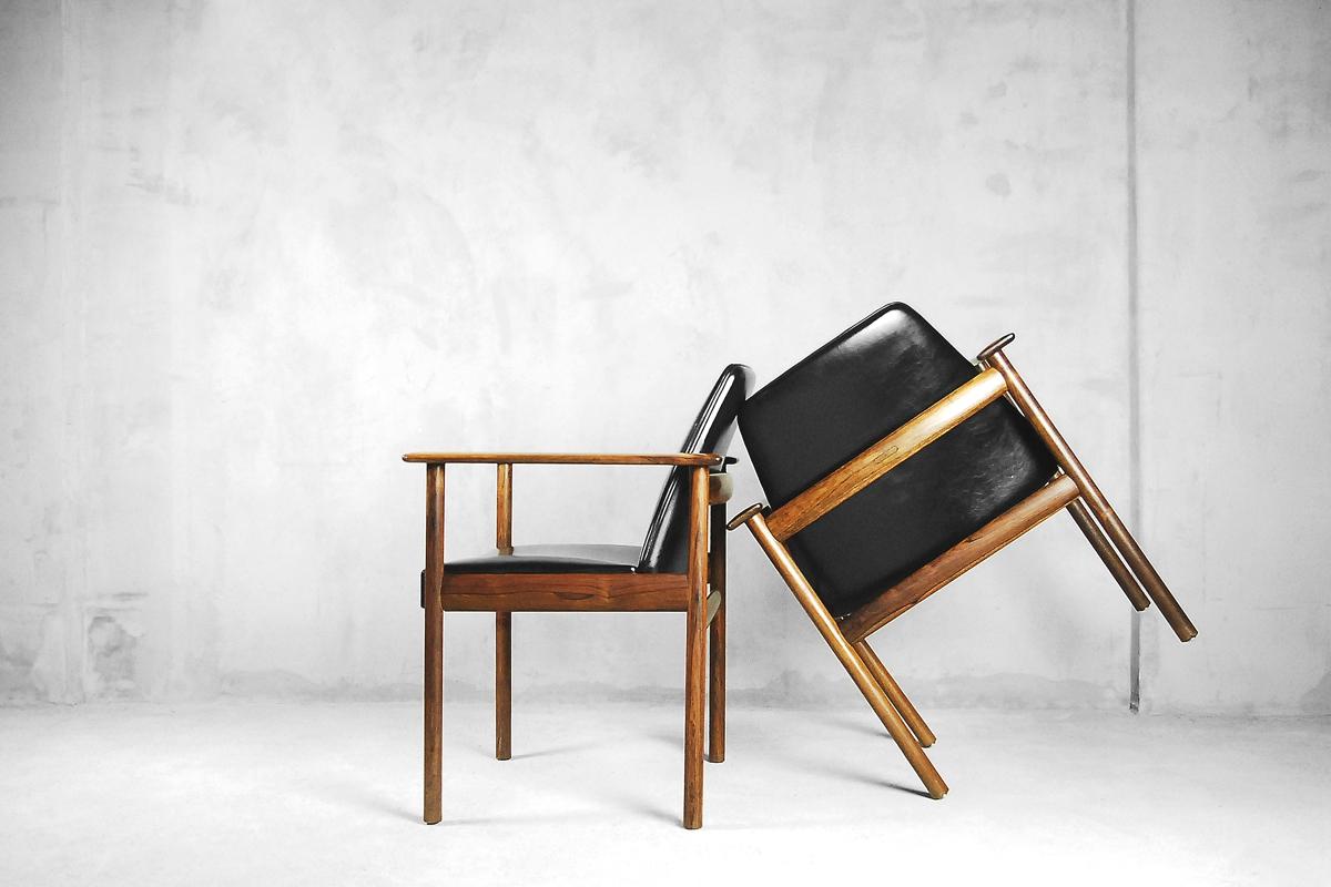 Mid-Century Modern Norwegian Chairs by Sven Ivar Dysthe for Dokka Møbler, 1960s For Sale 3