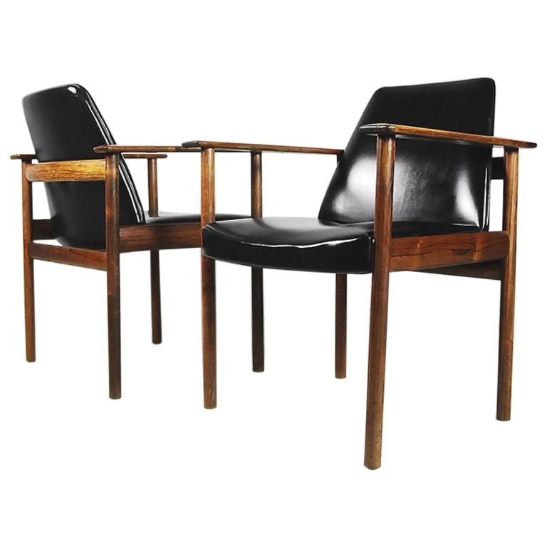 Mid-Century Modern Norwegian Chairs by Sven Ivar Dysthe for Dokka Møbler, 1960s For Sale