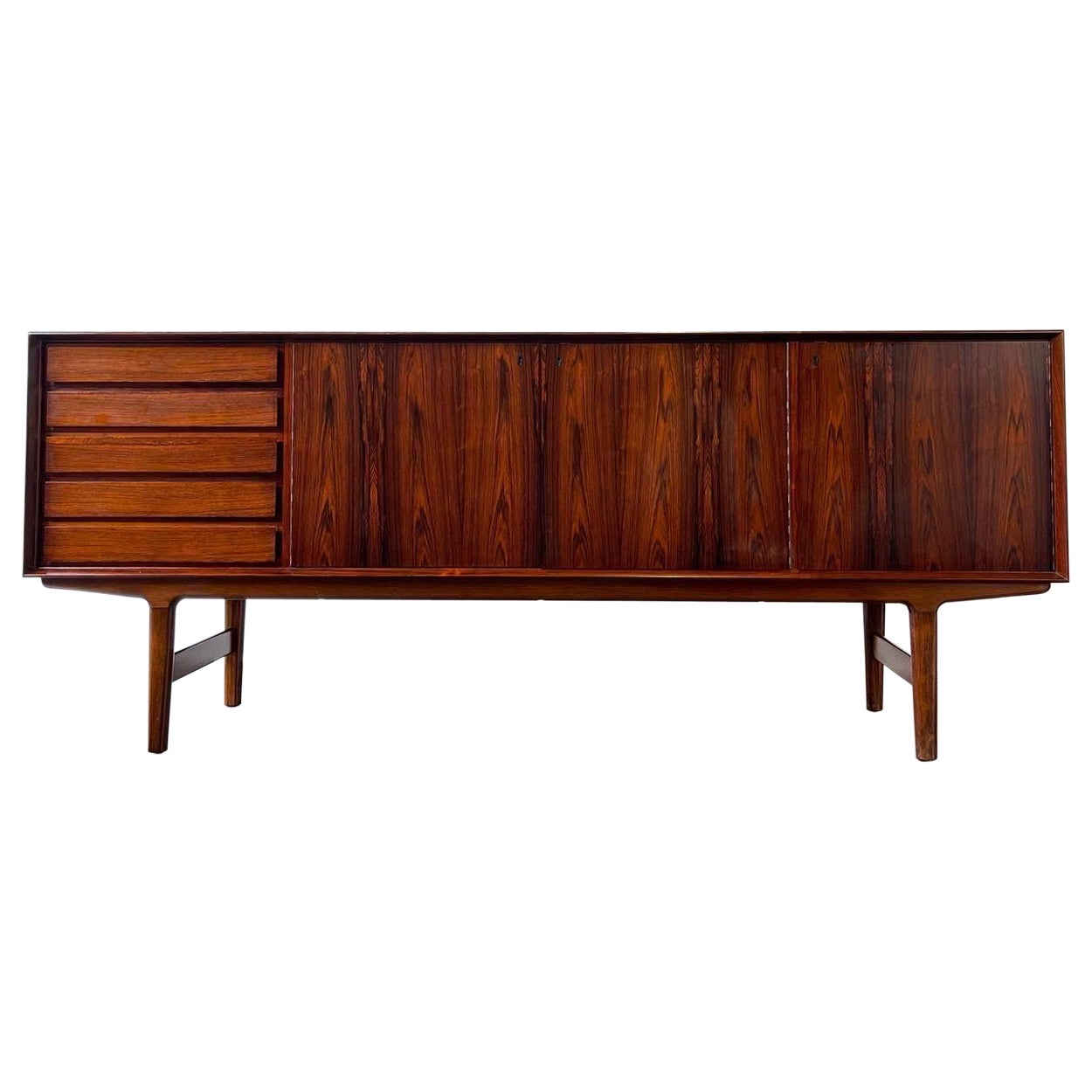 Mid-Century Modern Norwegian Rosewood Credenza by Fredrik Kayser