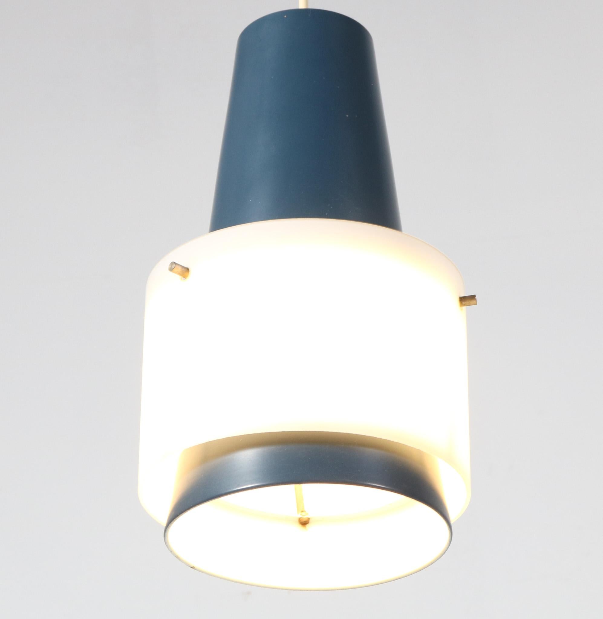Lacquered Mid-Century Modern NT28 E/00 Pendant Lamp by Louis Kalff for Philips, 1950s For Sale
