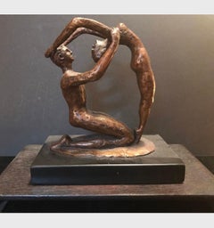 Mid-Century Modern Nude Bronze Sculpture