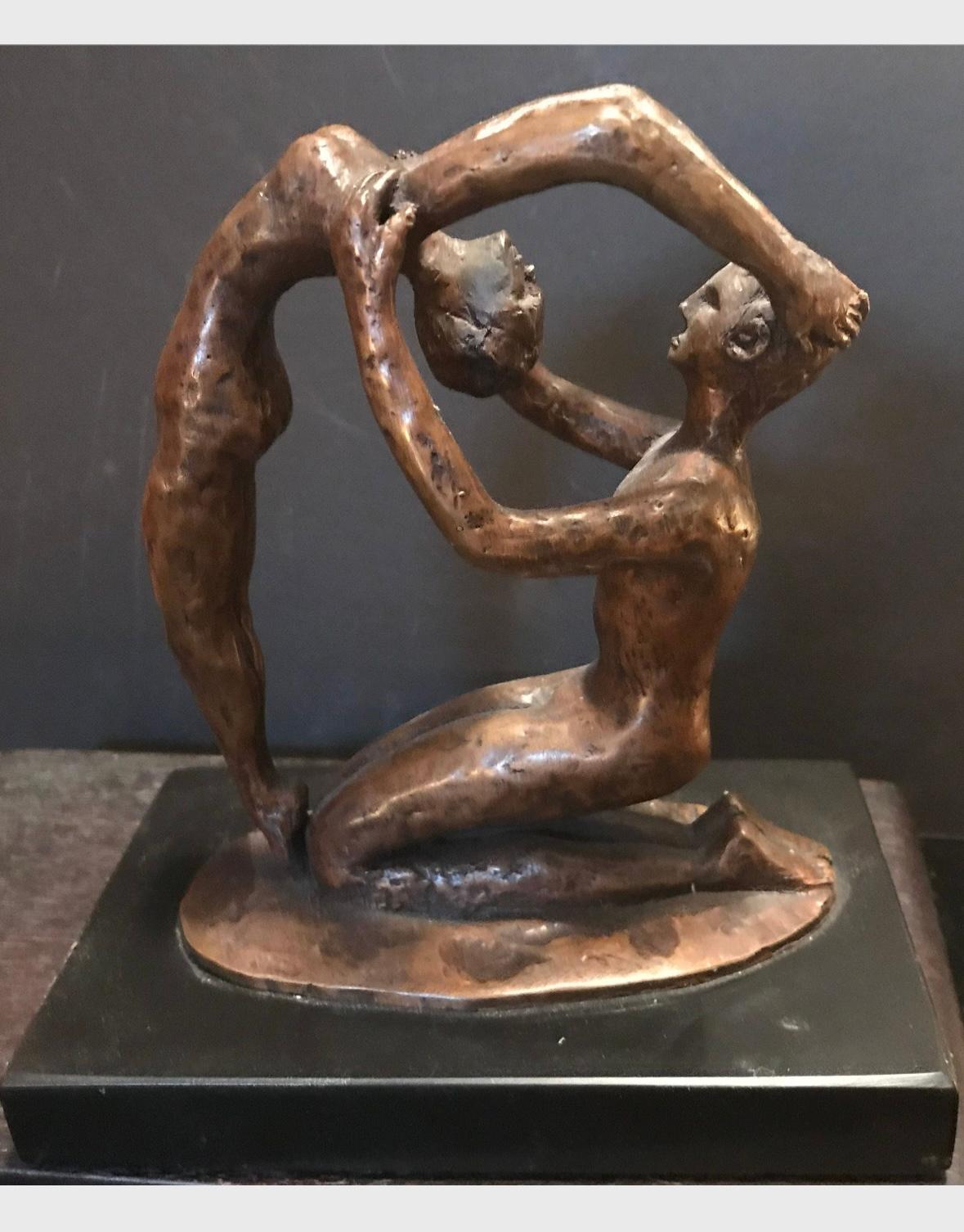 Mid-Century moderno Scultura in bronzo nuda moderna di metà secolo in vendita