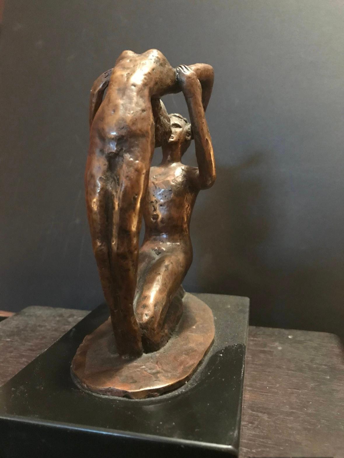 Sconosciuto Scultura in bronzo nuda moderna di metà secolo in vendita