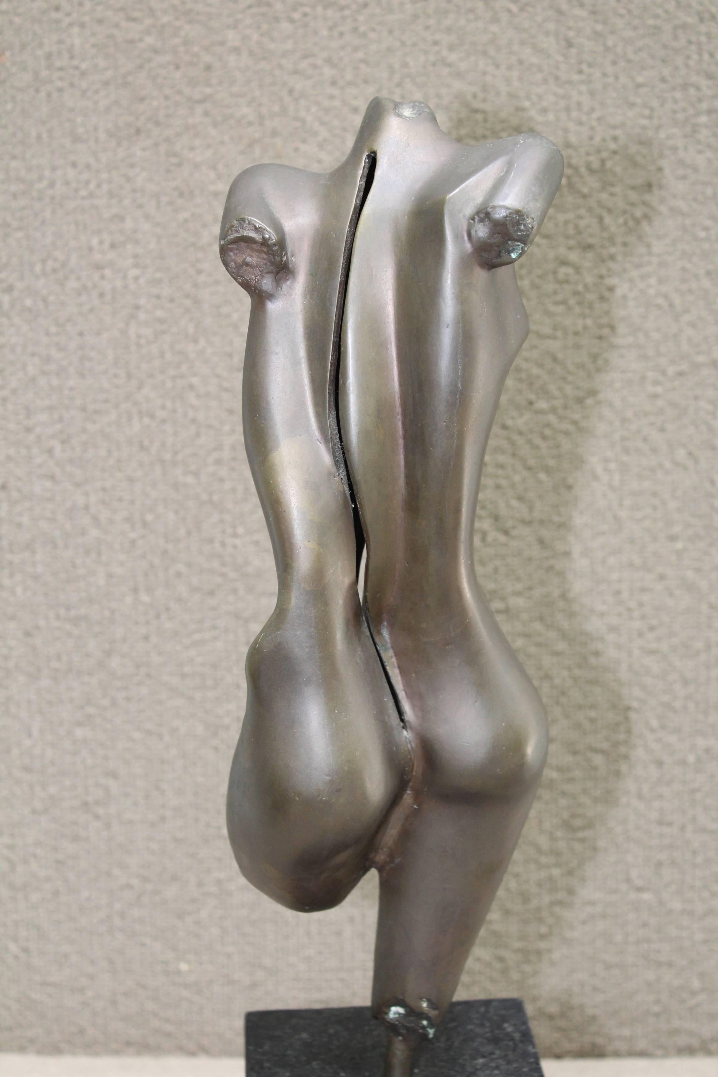 American Mid-Century Modern Nude Bronze Sculpture