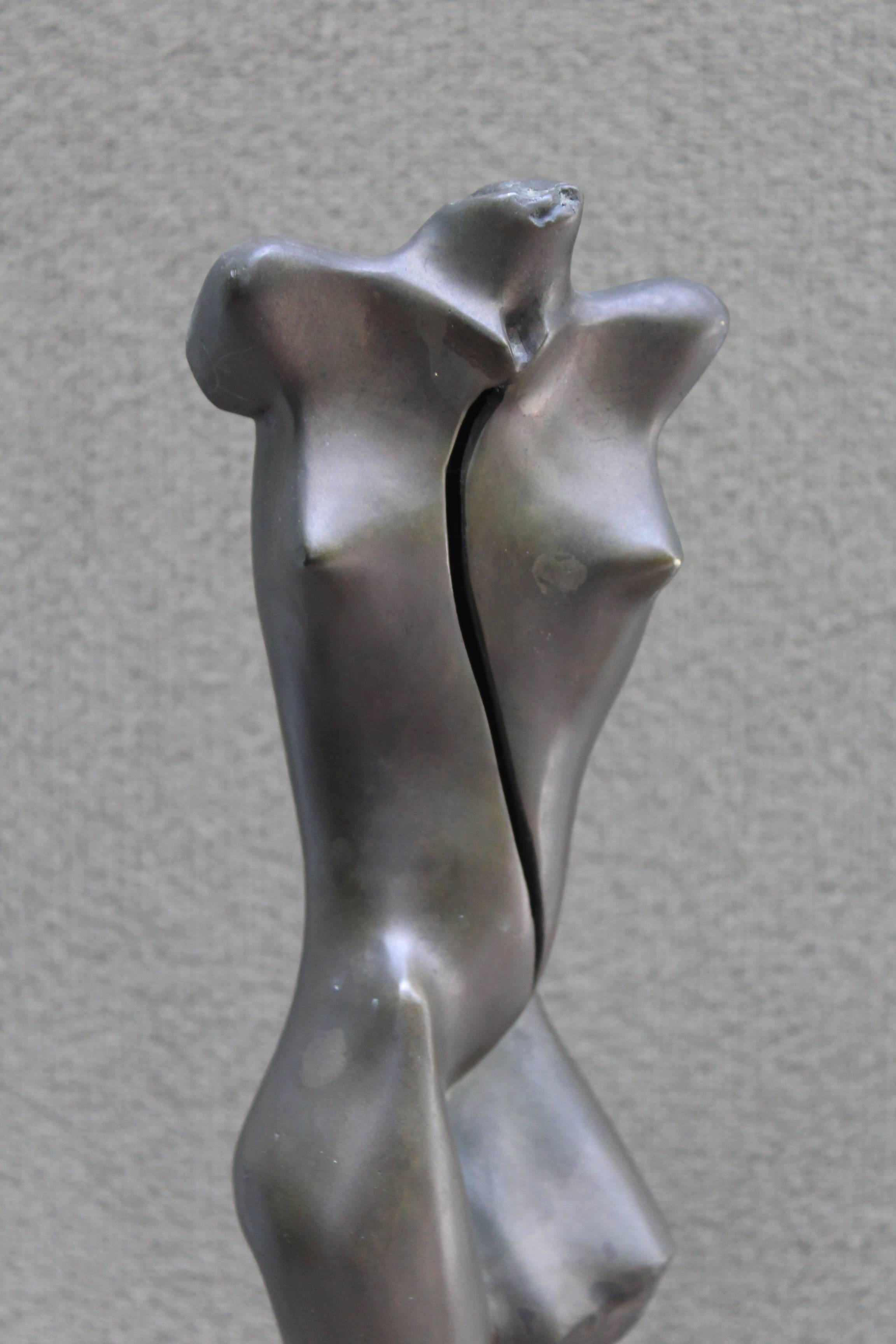 Mid-Century Modern Nude Bronze Sculpture In Good Condition In New York, NY