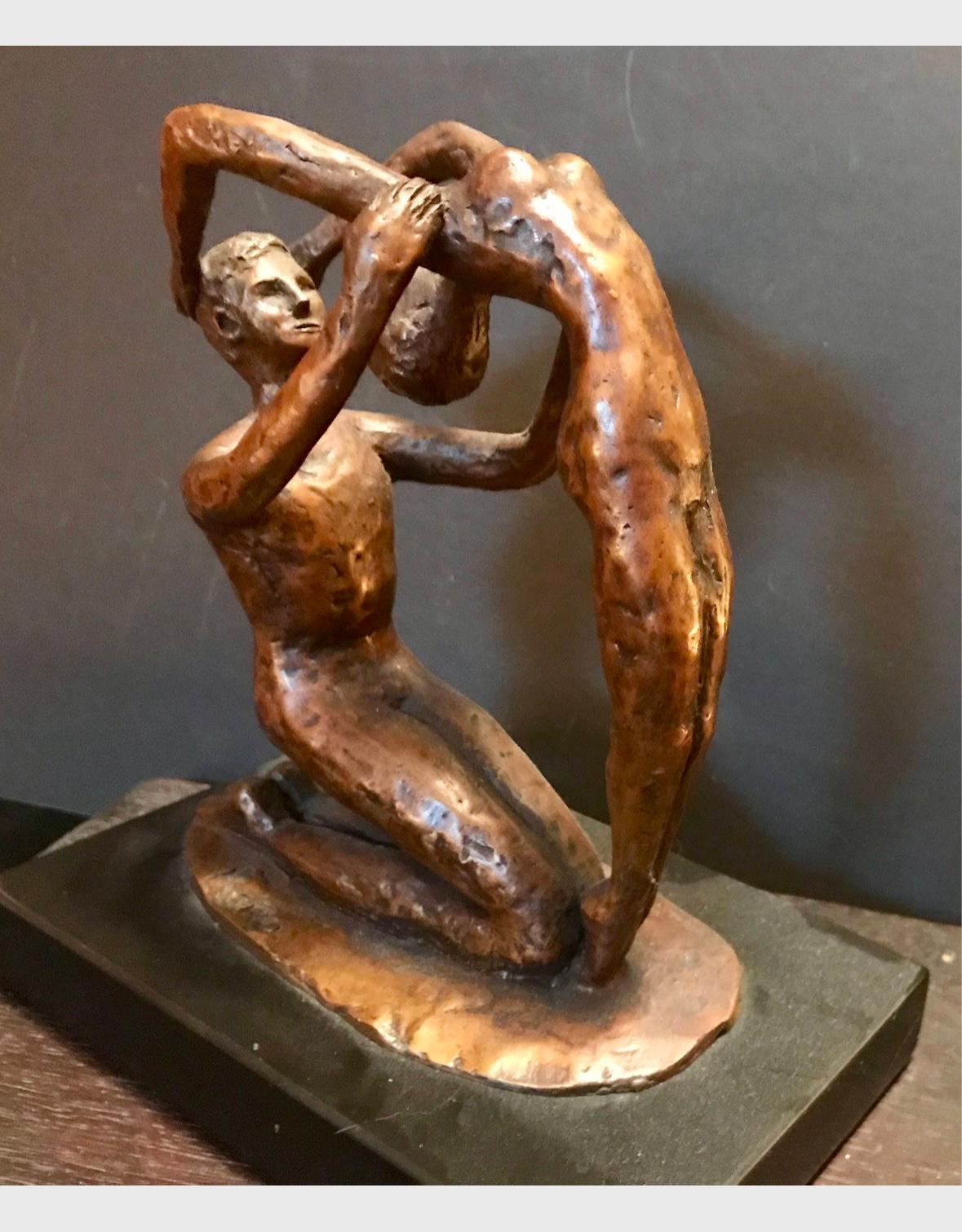 XX secolo Scultura in bronzo nuda moderna di metà secolo in vendita