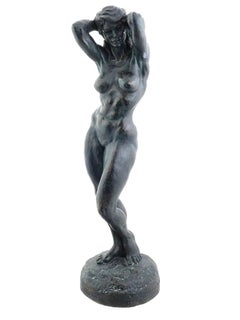 Moderner weiblicher Akt von Thomas Holland aus der Jahrhundertmitte, datiert 1967