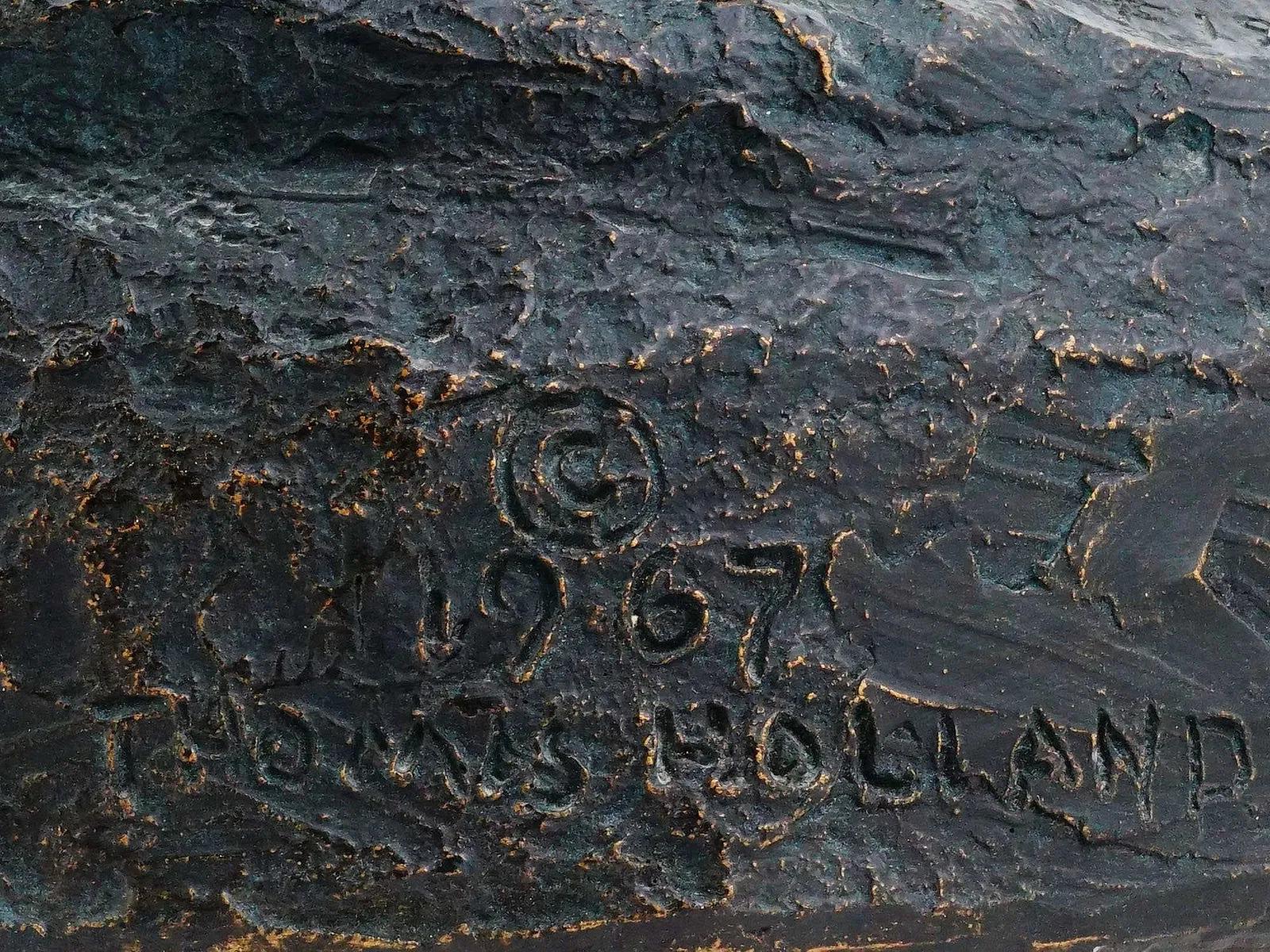 Mid-Century Modern Nude Female Statue by Thomas Holland Dated 1967 im Zustand „Gut“ im Angebot in New York, NY