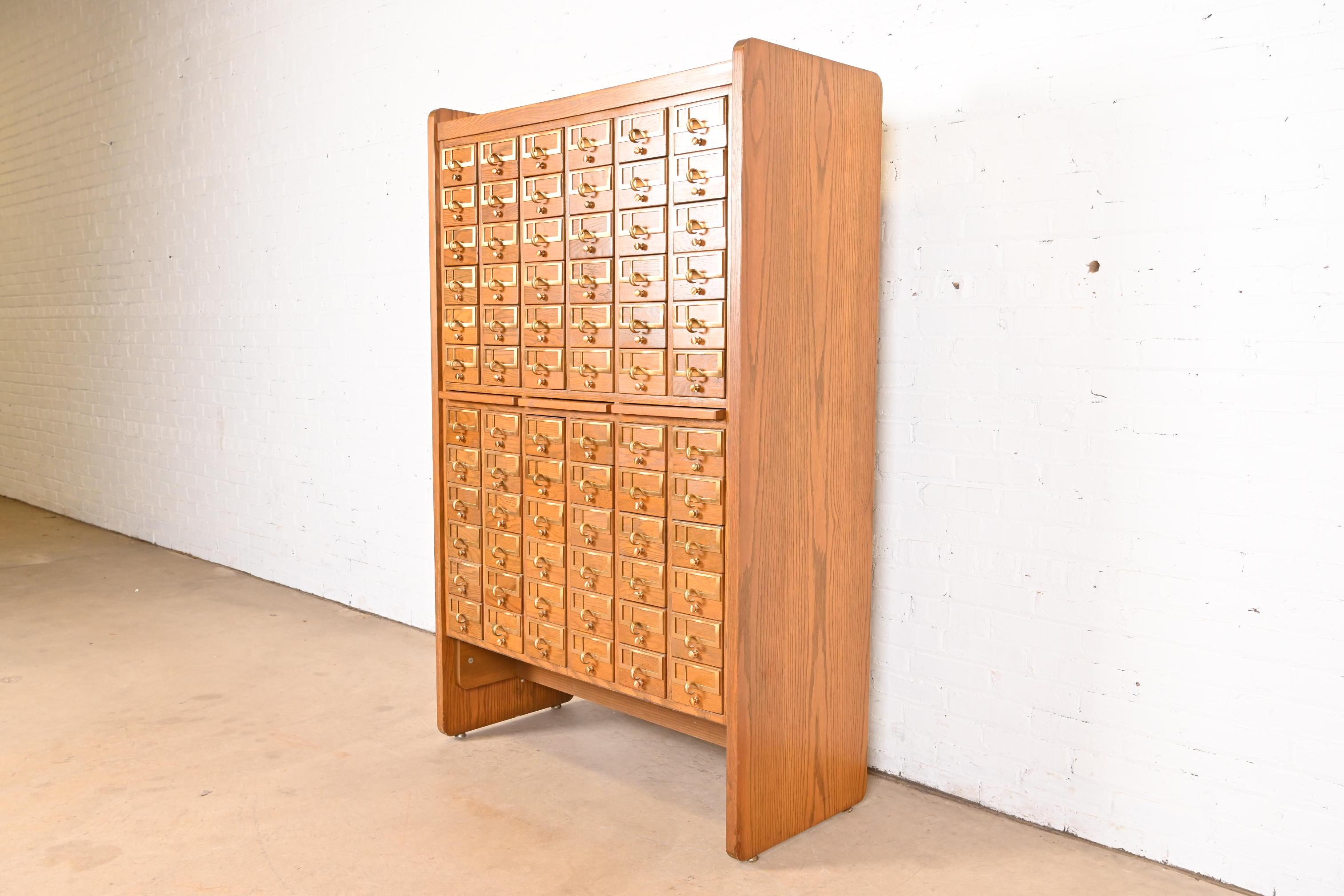 old card catalog drawers