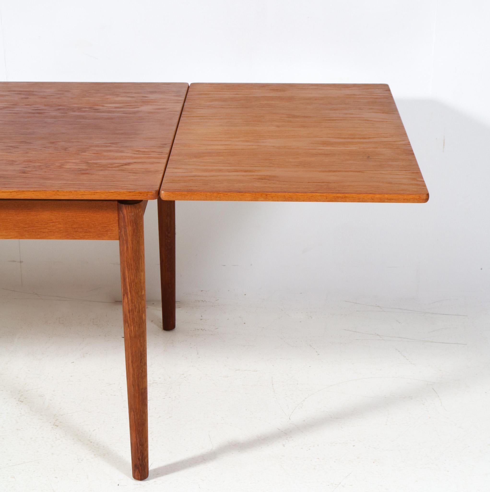  Mid-Century Modern Oak AT-316 Dining Table by Hans J. Wegner for Andreas Tuck For Sale 4