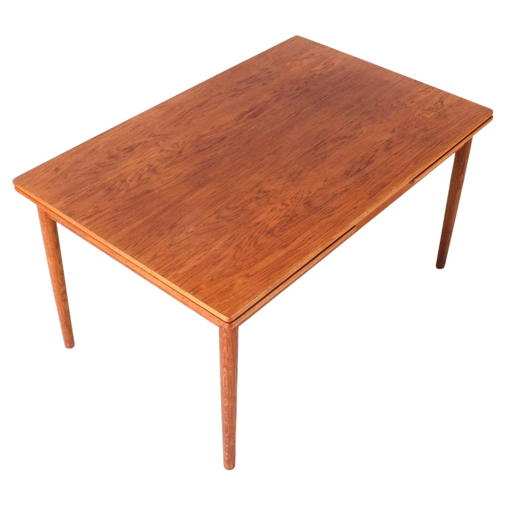 Mid-Century Modern Oak AT-316 Dining Table by Hans J. Wegner for Andreas Tuck For Sale