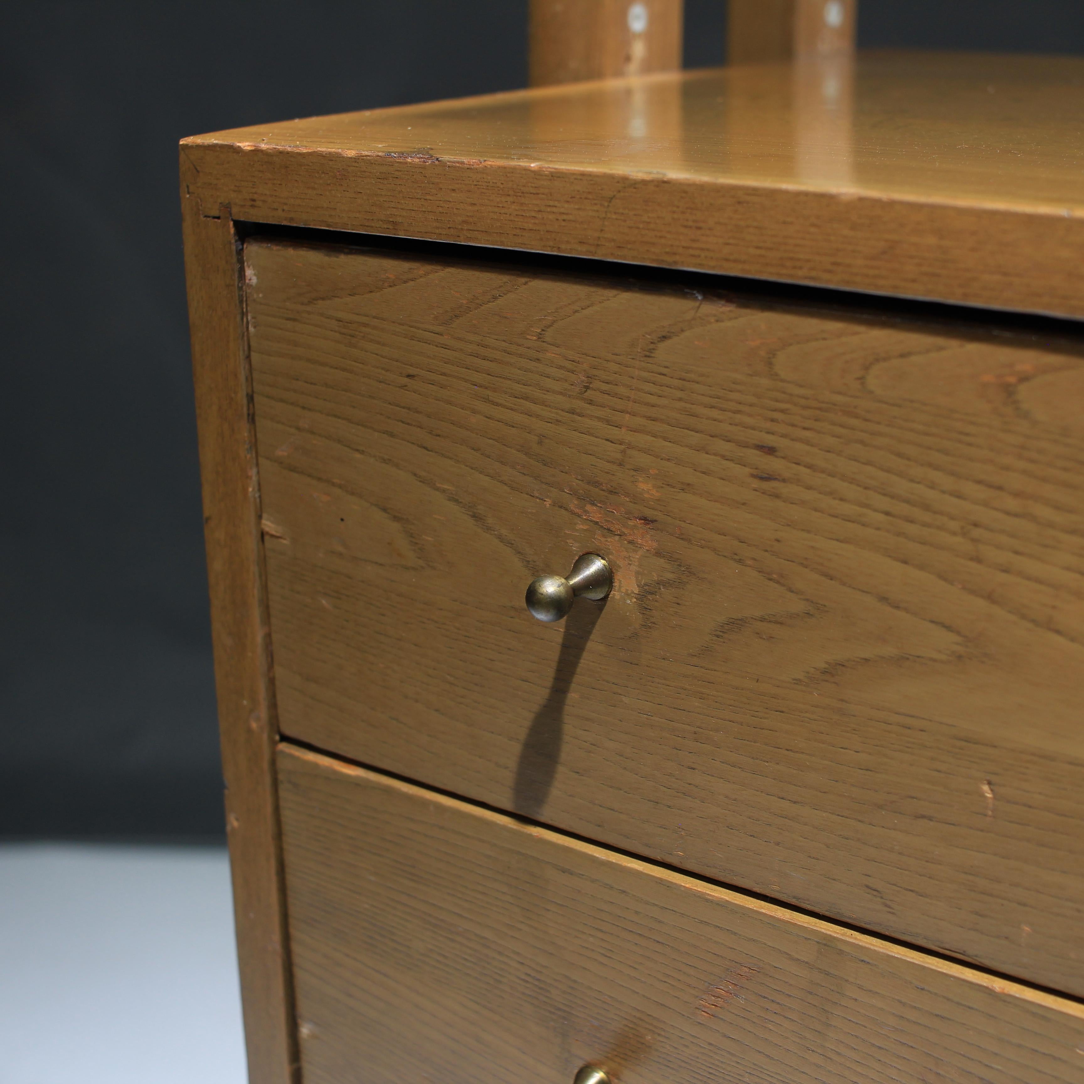 Mid-Century Modern Oak Bookcase Free Standing in Manner of Kurt Østervig, 1960s For Sale 2