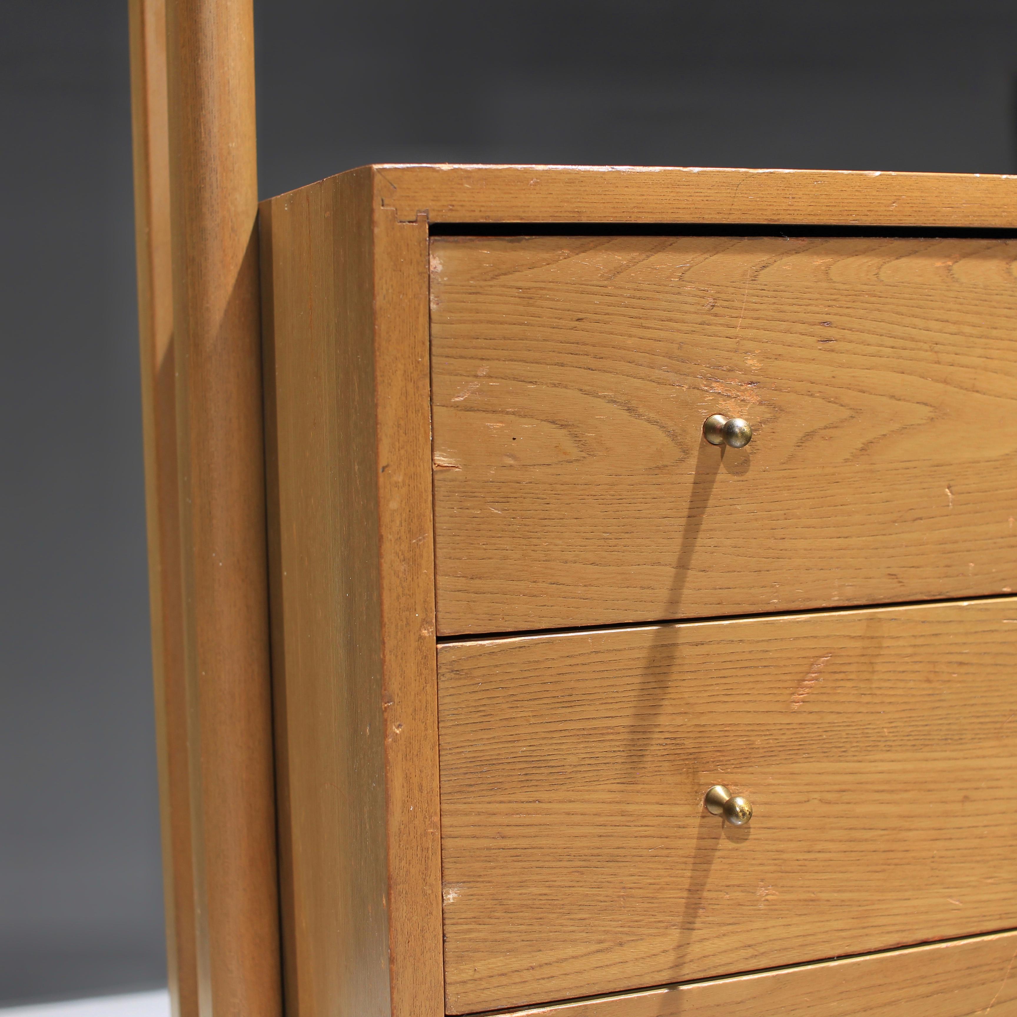 Danish Mid-Century Modern Oak Bookcase Free Standing in Manner of Kurt Østervig, 1960s