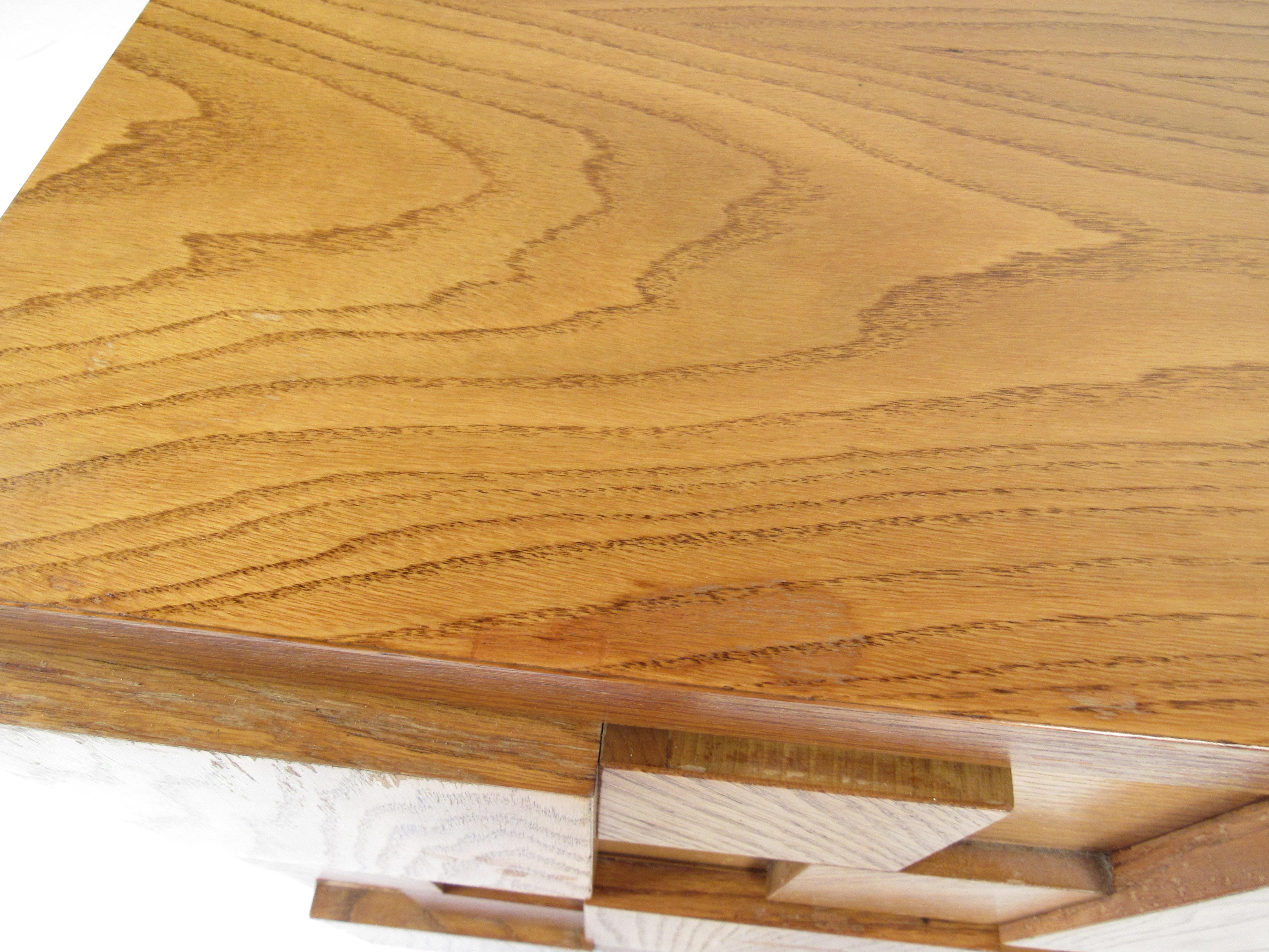 Late 20th Century Mid-Century Modern Oak Brutalist Dresser by Lane Furniture
