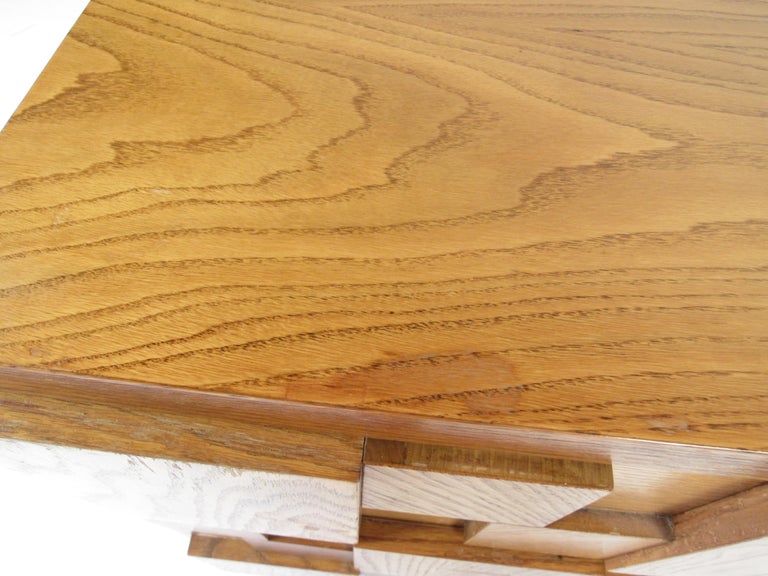 Mid-Century Modern Oak Brutalist Dresser by Lane Furniture 3