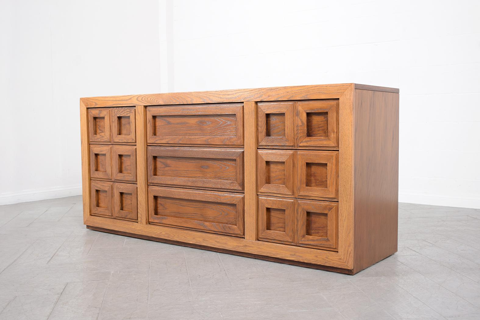 Restored Mid-Century Modern Chest of Drawers In Good Condition In Los Angeles, CA