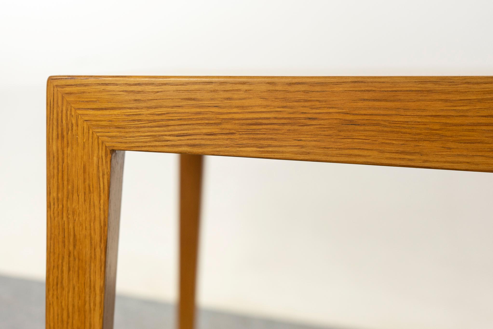 Danish Mid-Century Modern Oak Coffee Table Designed by Severin Hansen for Haslev For Sale