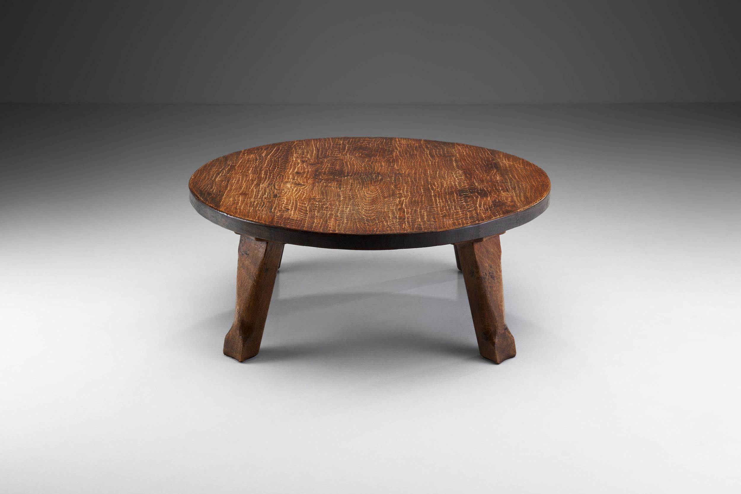 european oak coffee table
